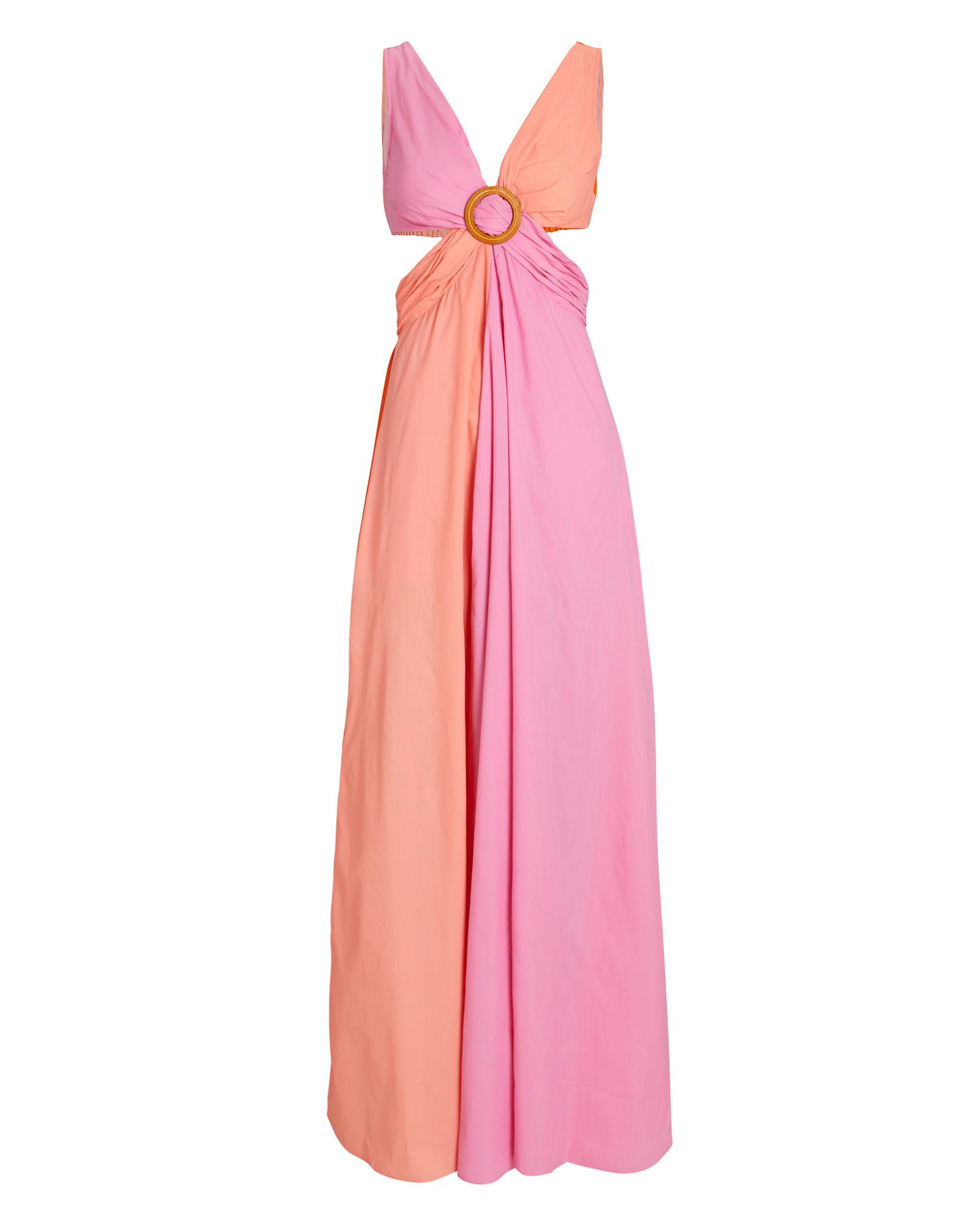 STAUD Passage Colorblock Cut-out Maxi 