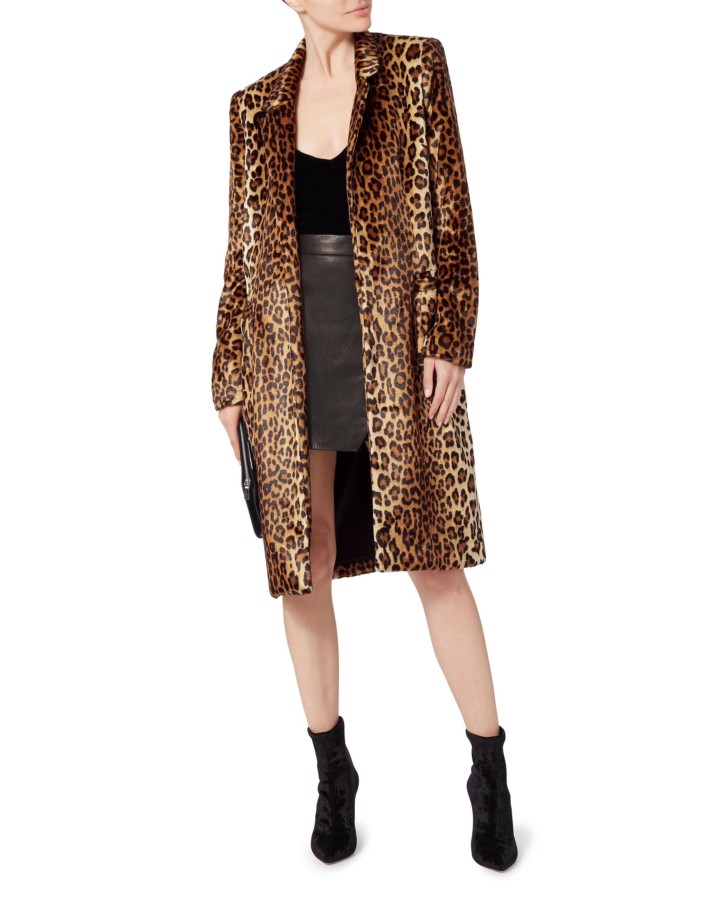 michelle mason leopard coat
