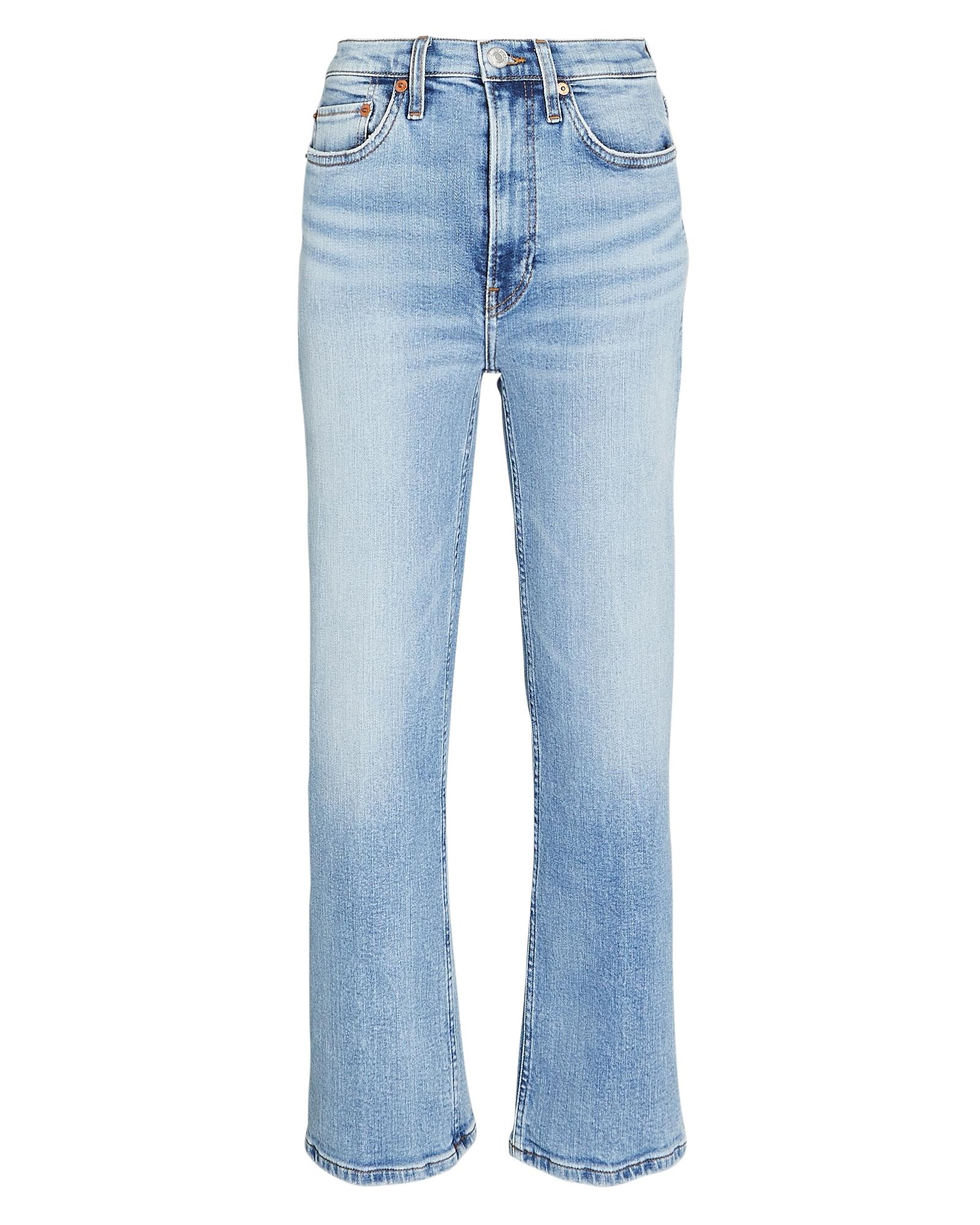 RE/DONE 70s Crop Boot Jeans in Blue | Lyst