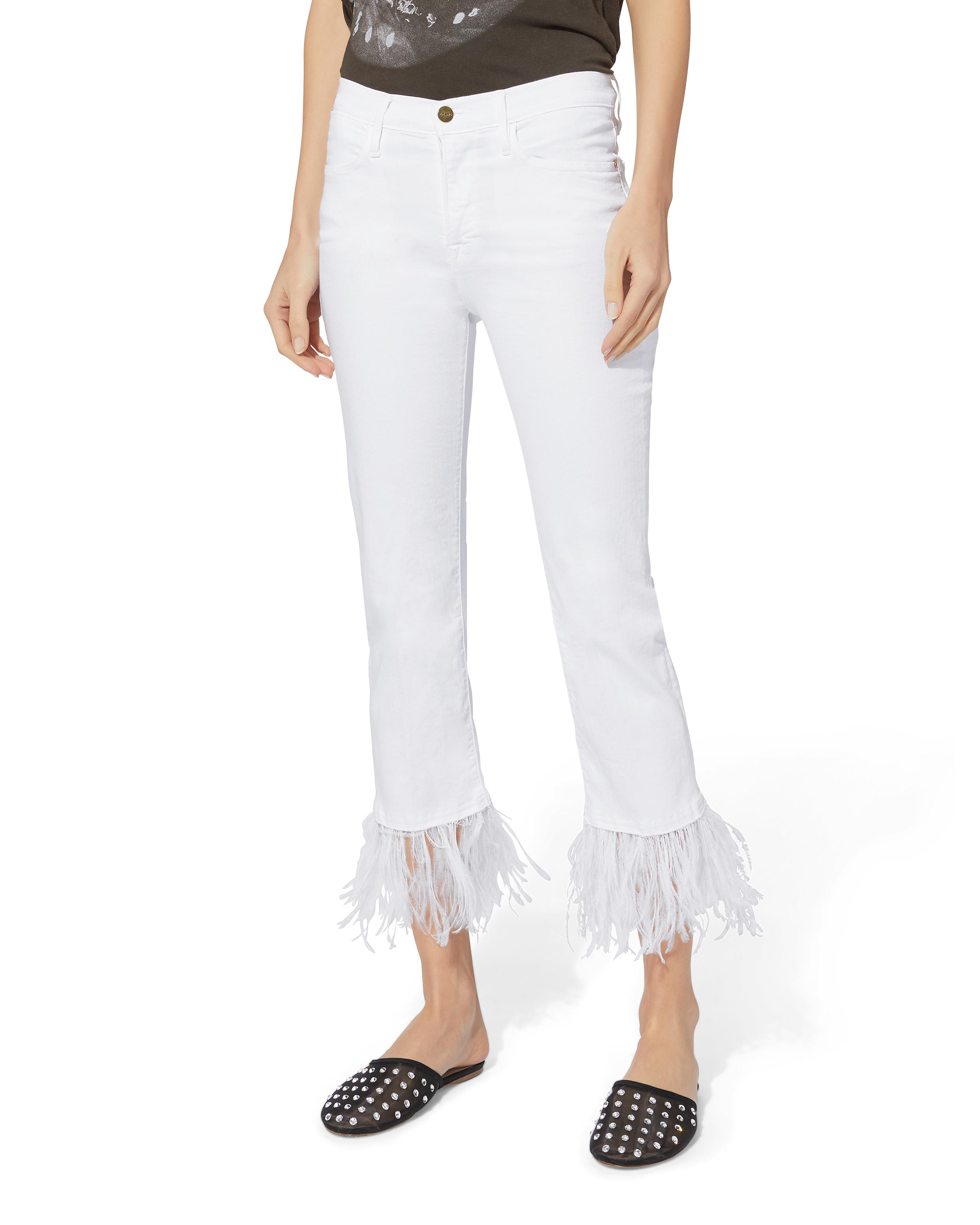FRAME Denim Le High Feather Cropped 