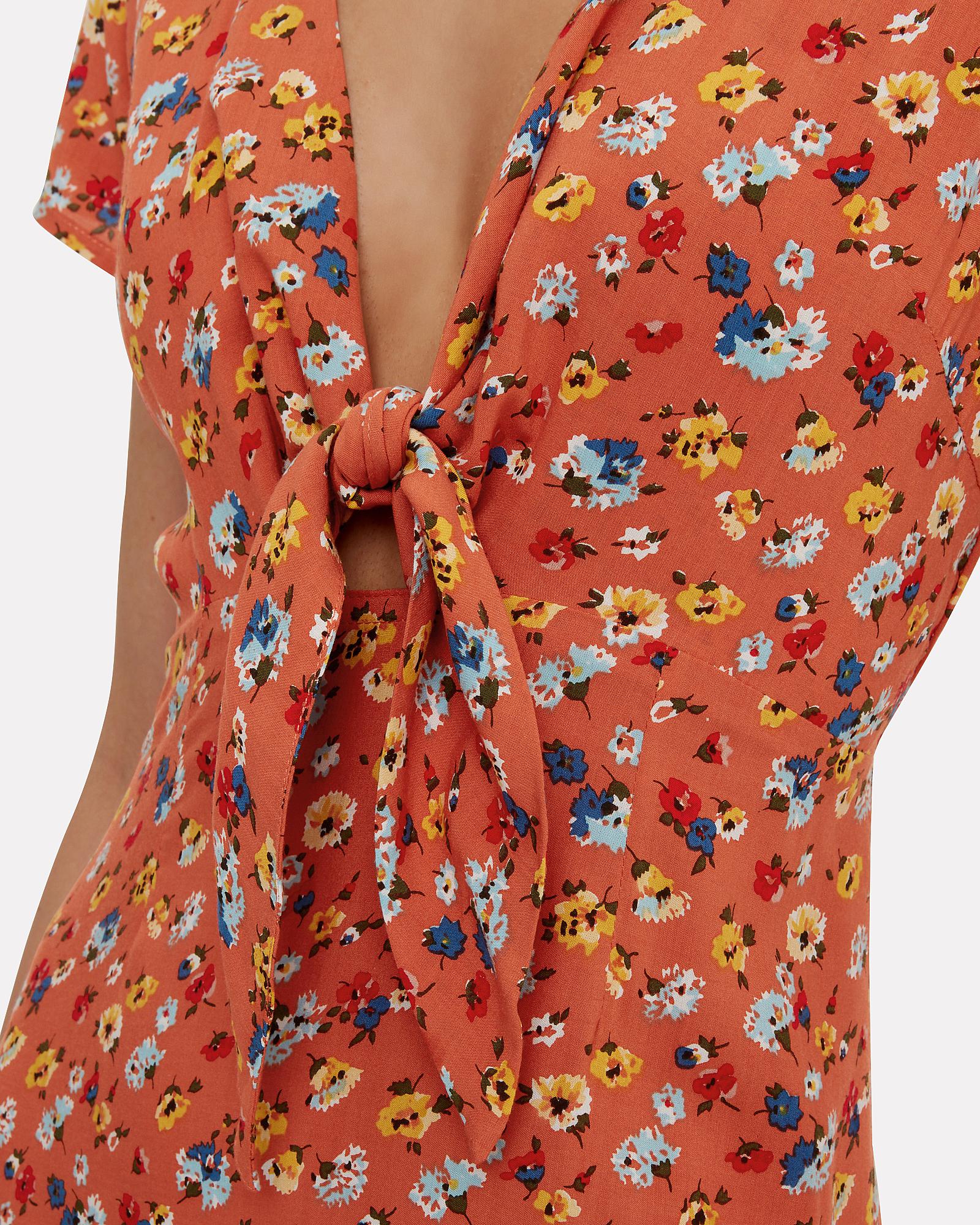 agnes fleur midi dress