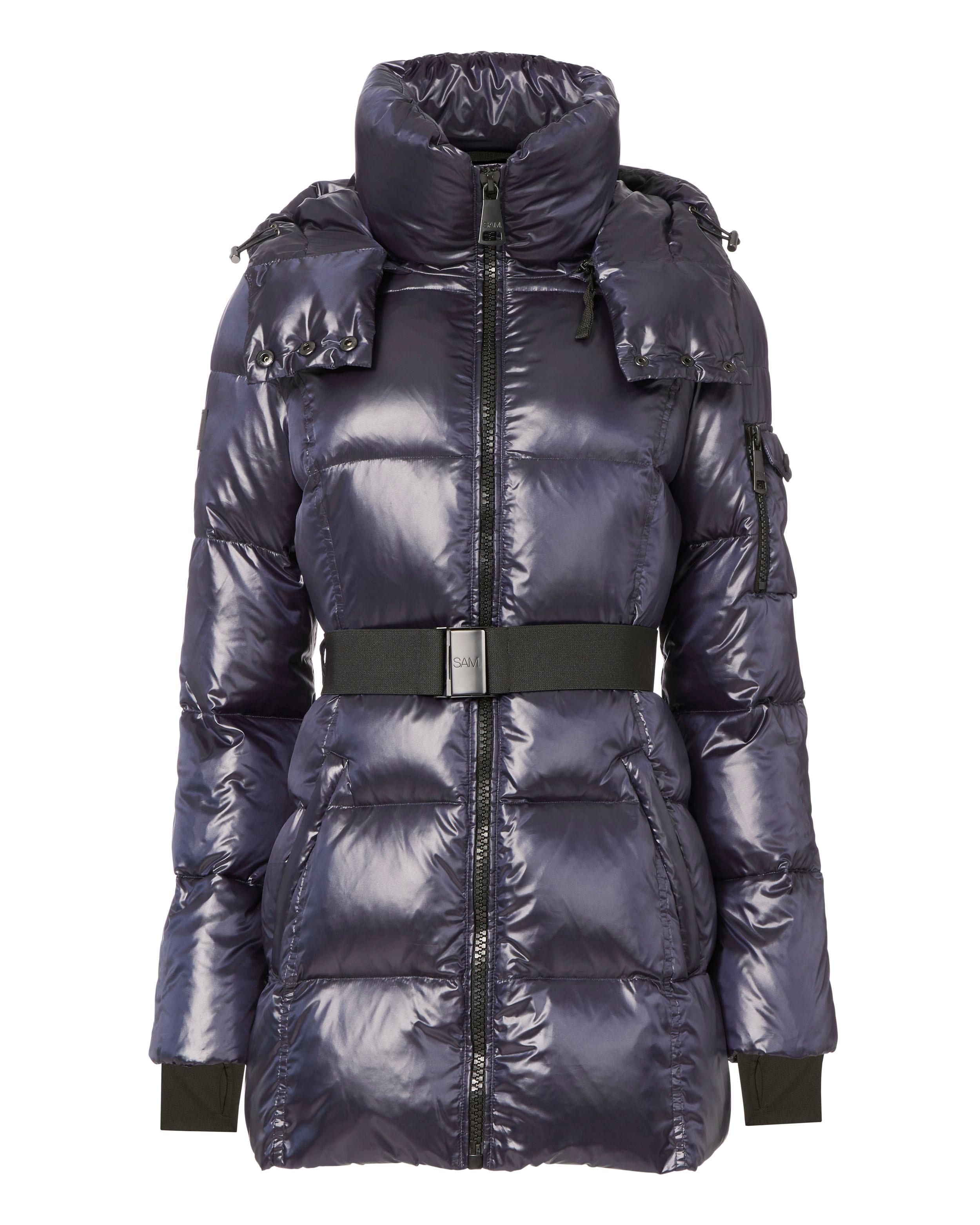 sam belted puffer jacket