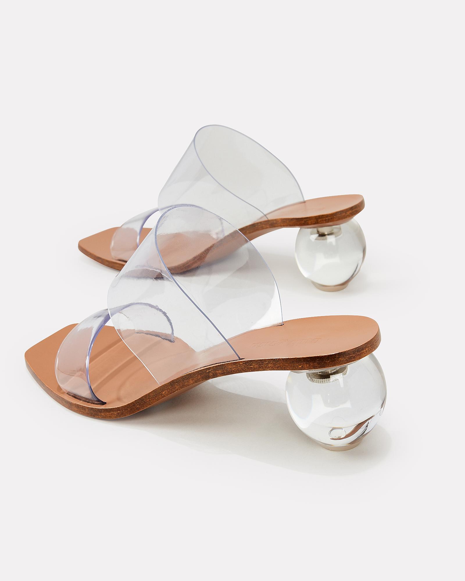 Cult Gaia Leather Jila Vinyl Sandals - Lyst