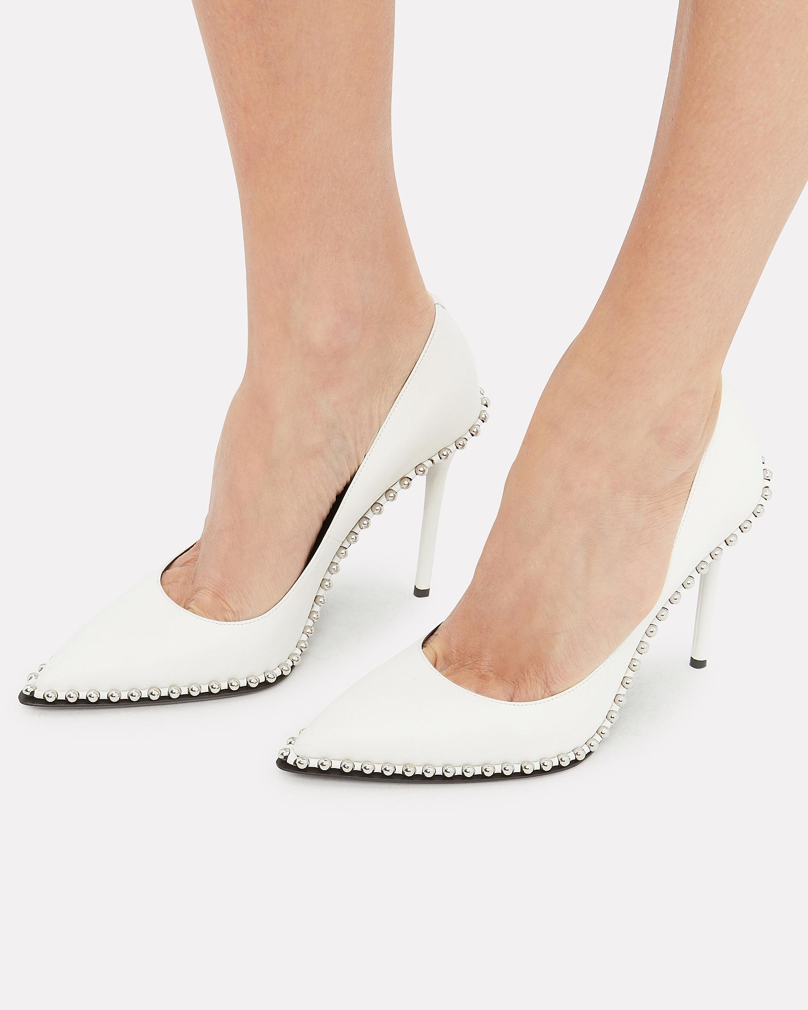 alexander wang white pumps