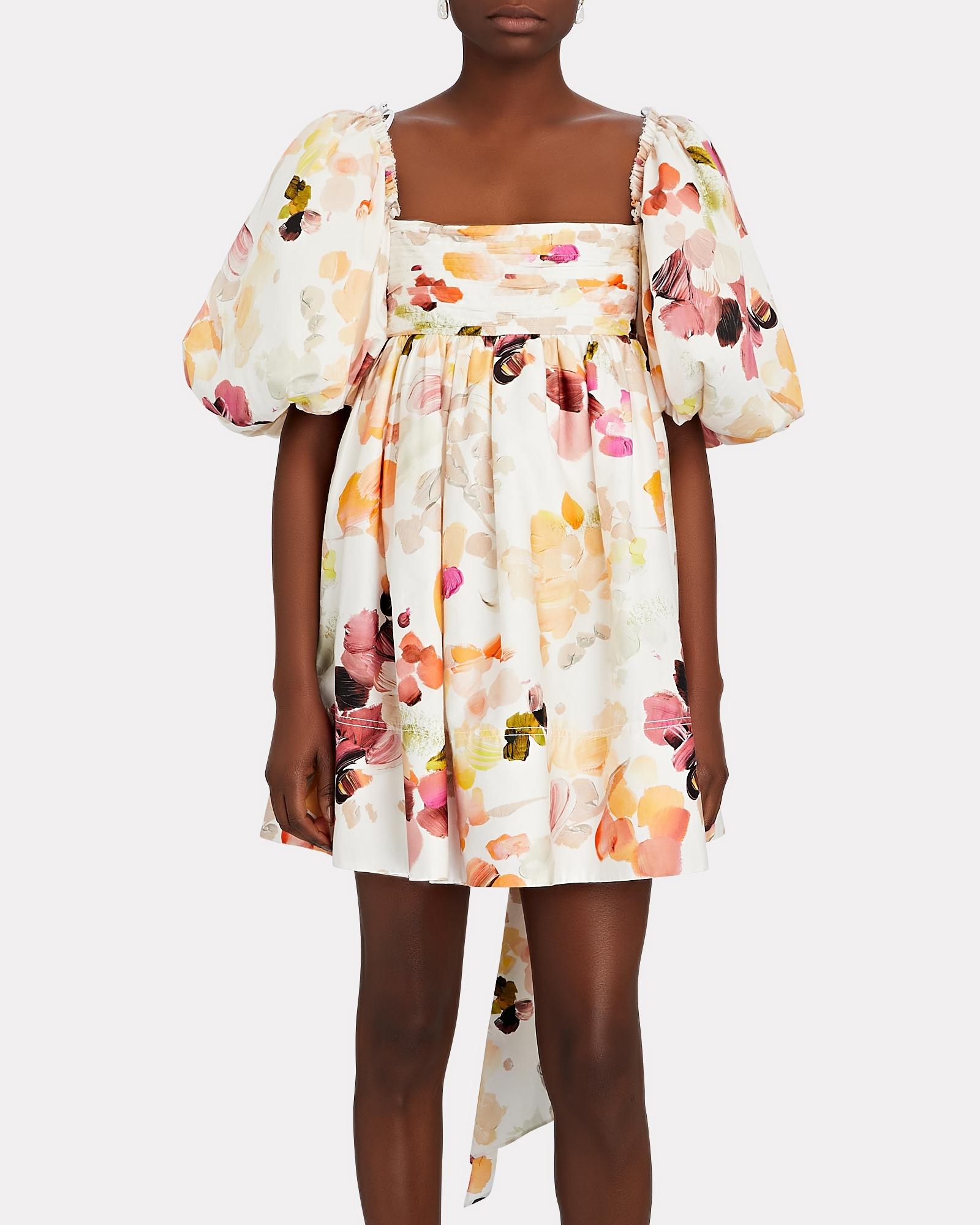 floral cotton dresses with sleeves