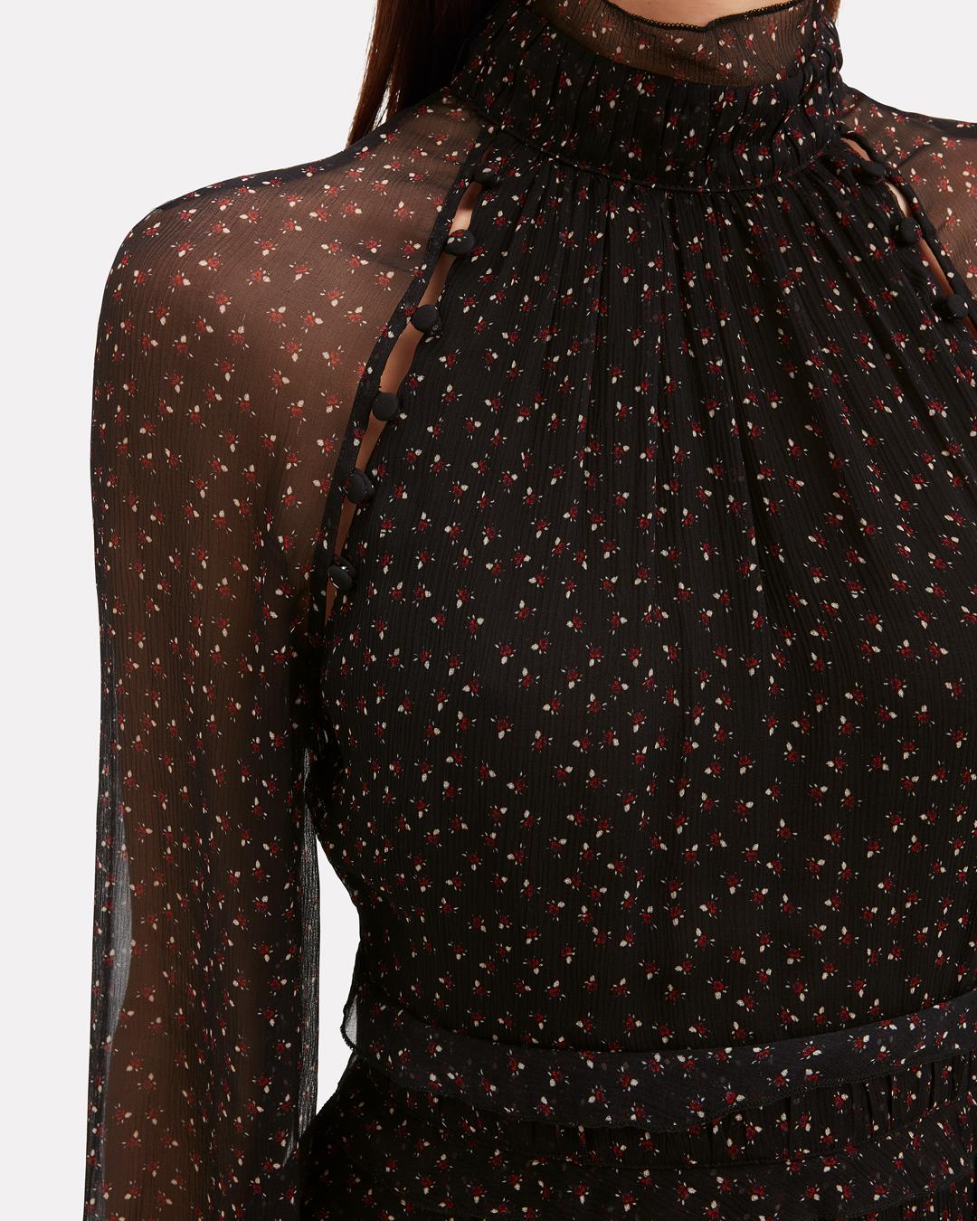 nicholas high neck mini dress