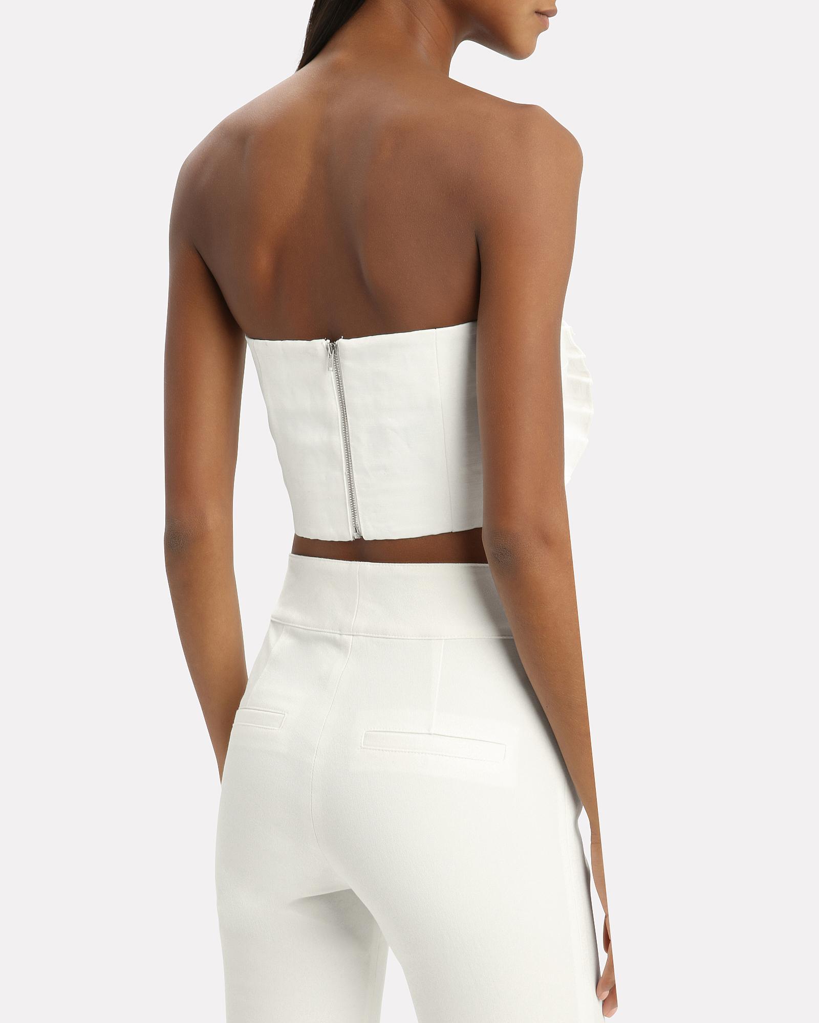 amur kyle ruffle bustier top