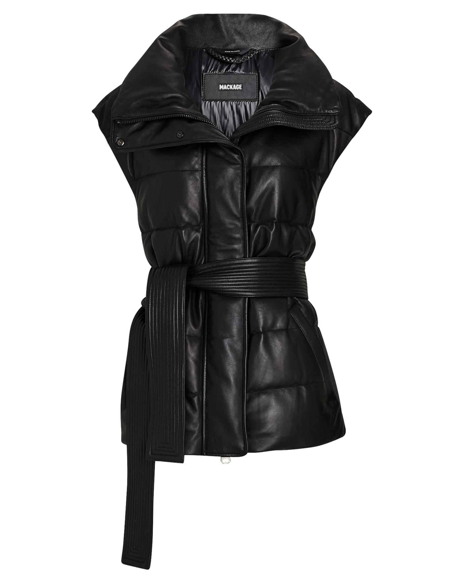 Mackage Zerina Leather Puffer Vest in 