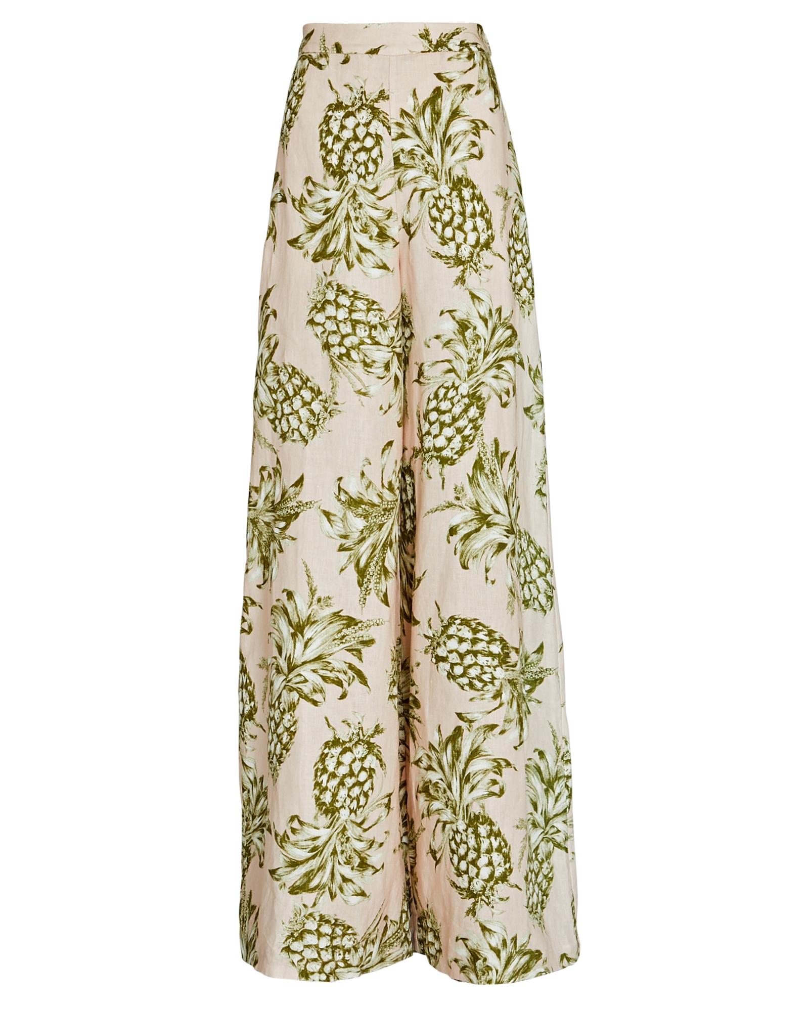Zimmermann Pineapple Linen Wide-leg 