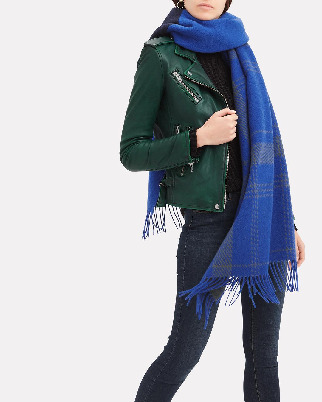rag & bone mixed check scarf