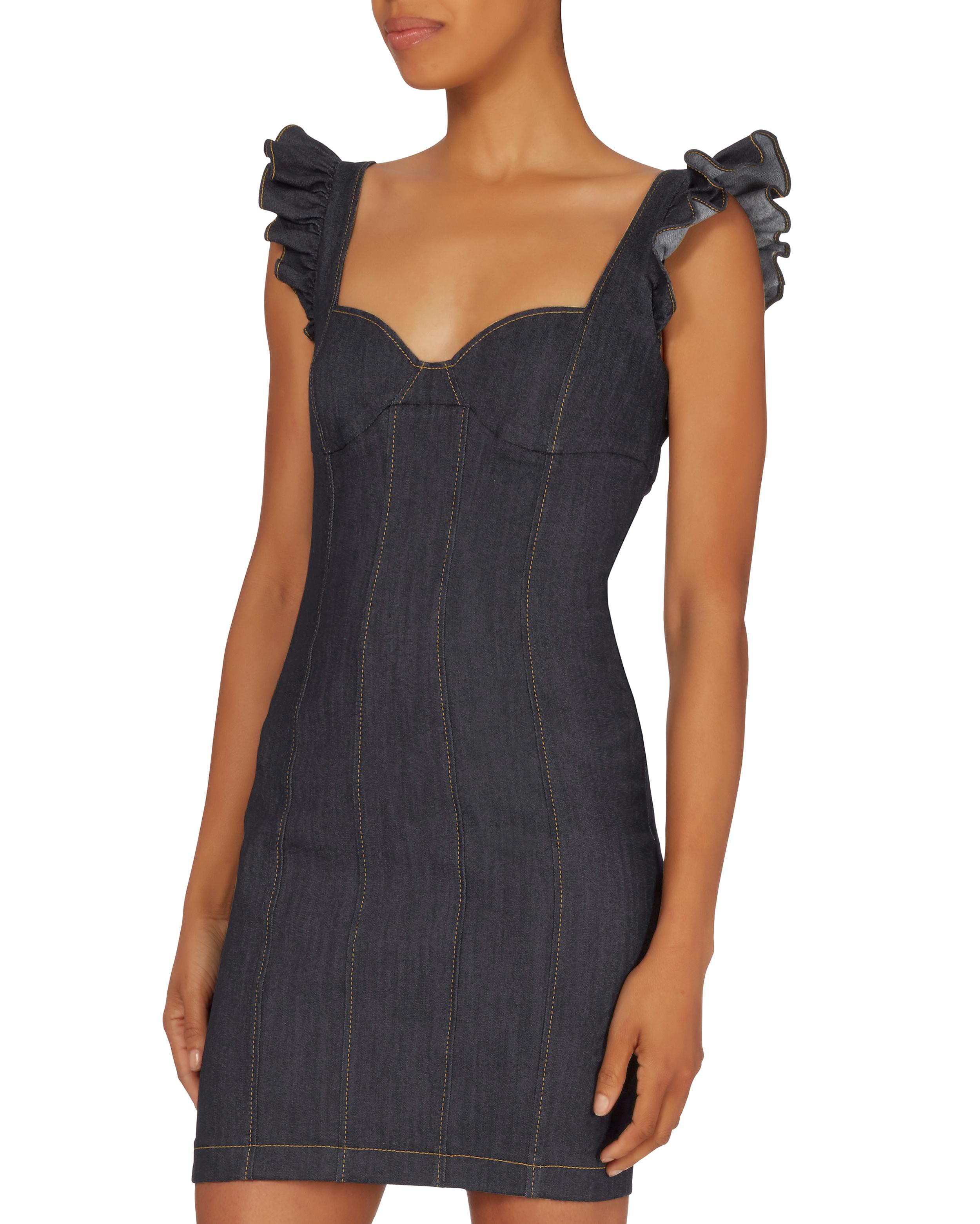 cinq a sept denim dress