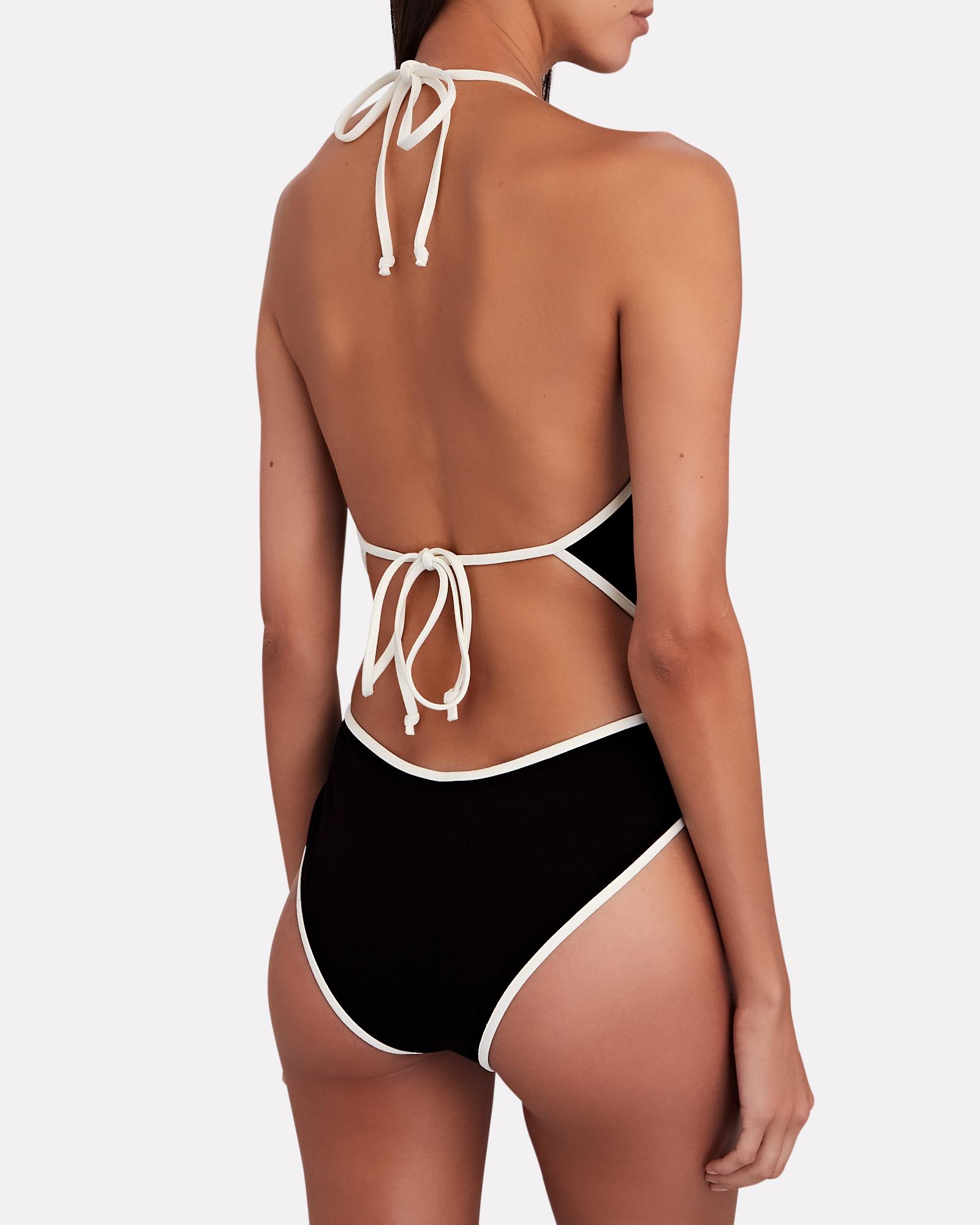 Lisa Marie Fernandez Wrap Maillot One piece Swimsuit in Black Lyst