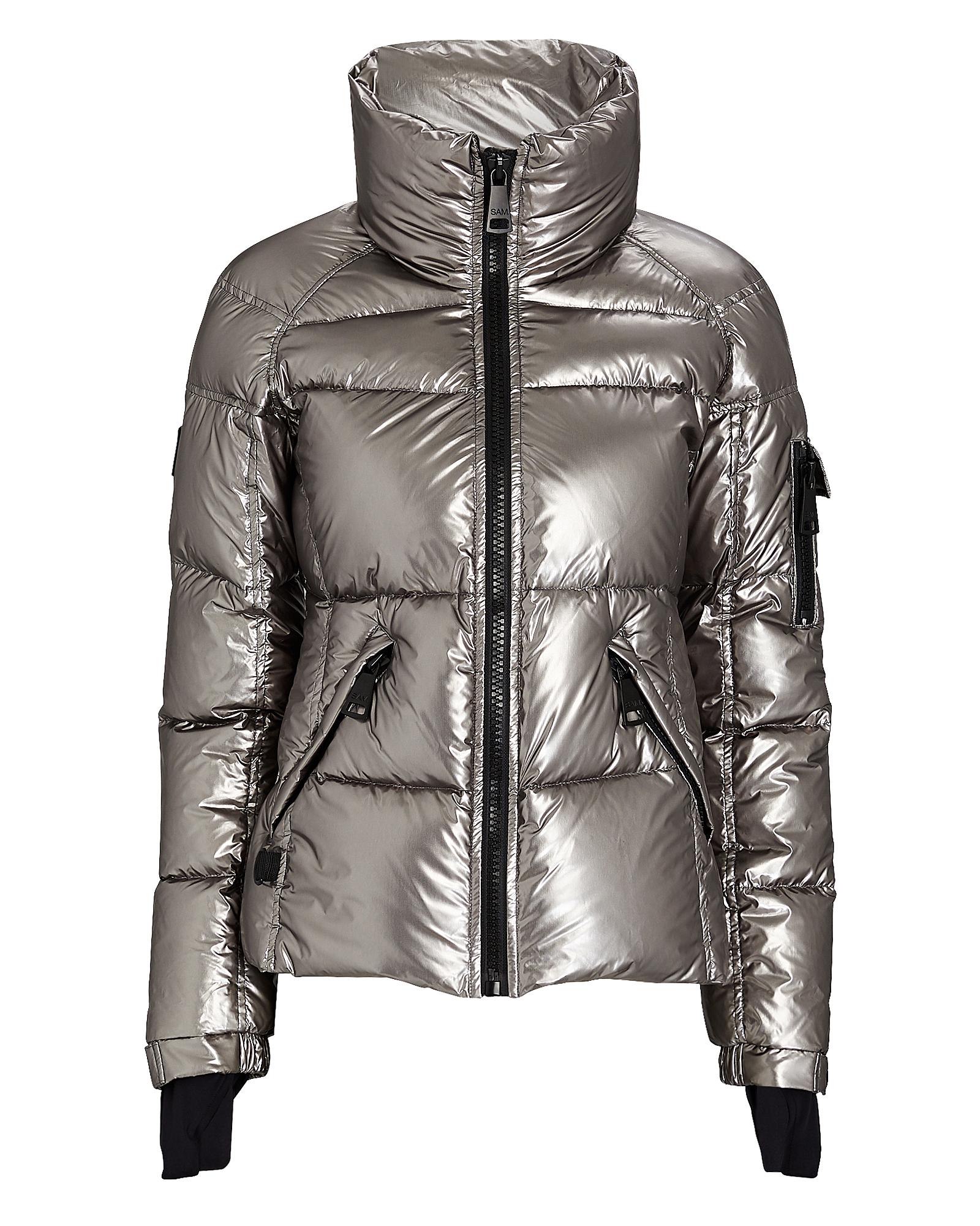 Sam. Synthetic Freestyle Down Puffer Jacket in Silver (Metallic) - Lyst