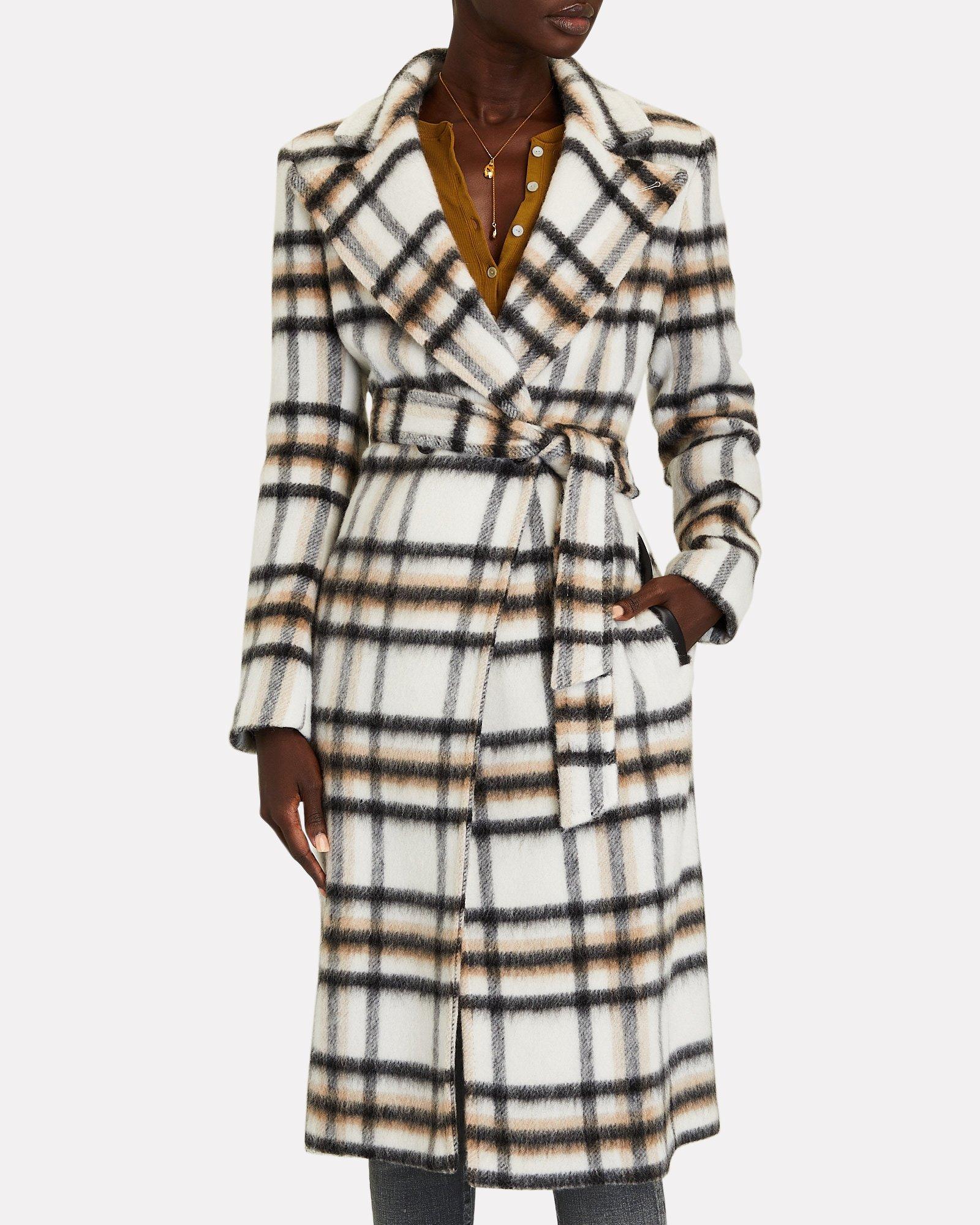 Sienna Wrap Coat - Chevron