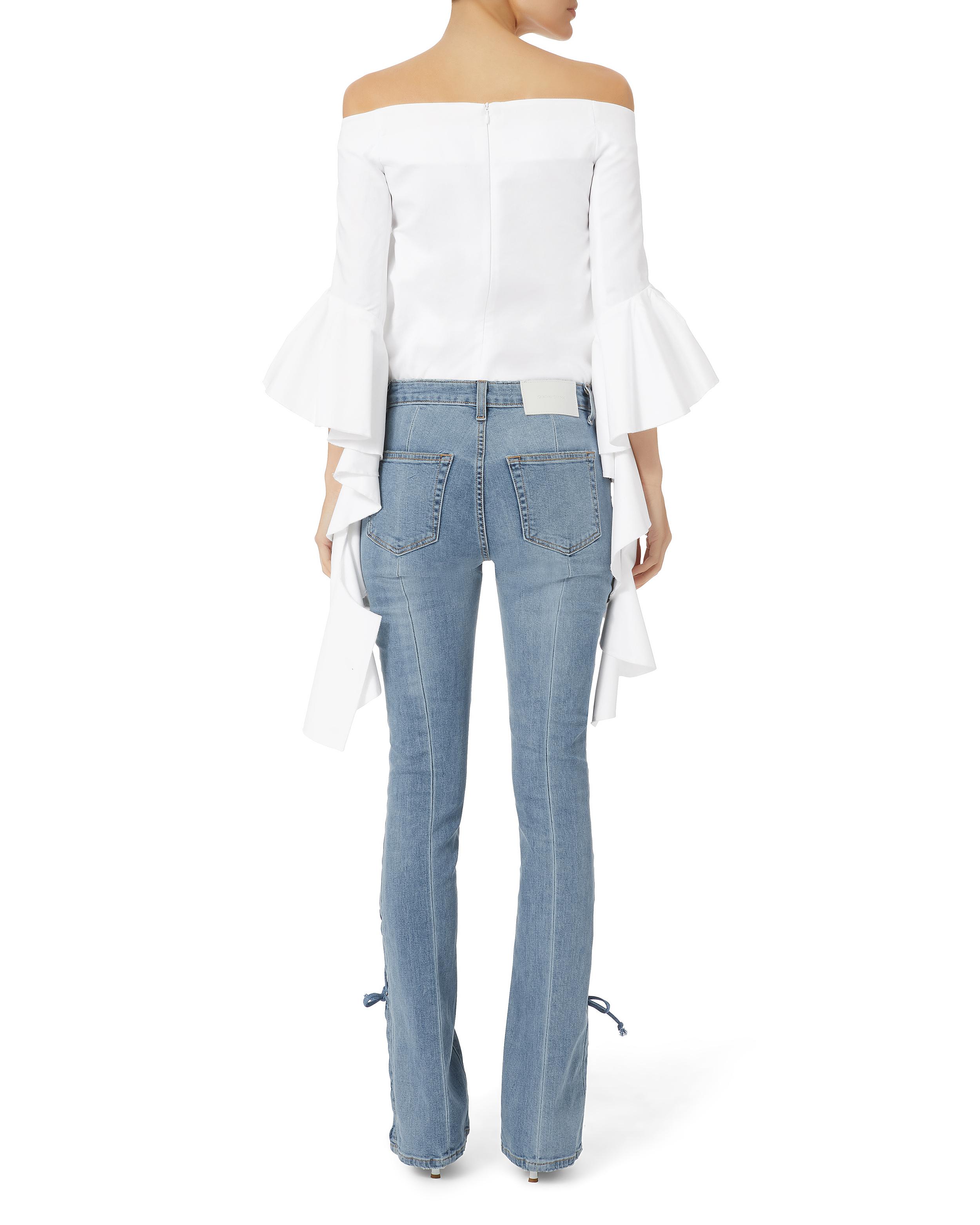 jonathan simkhai lace up jeans