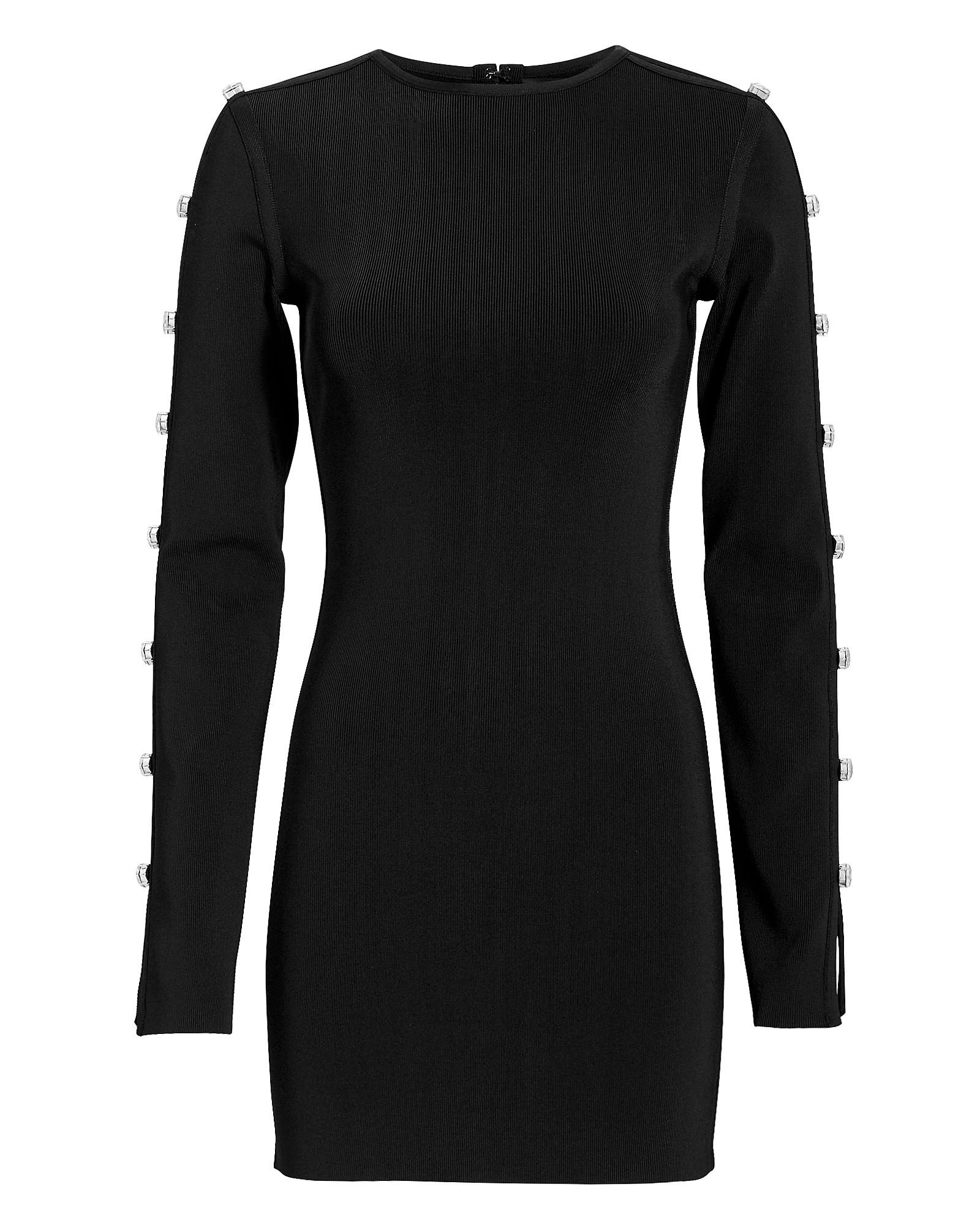 crystal mesh long sleeve gown by david koma