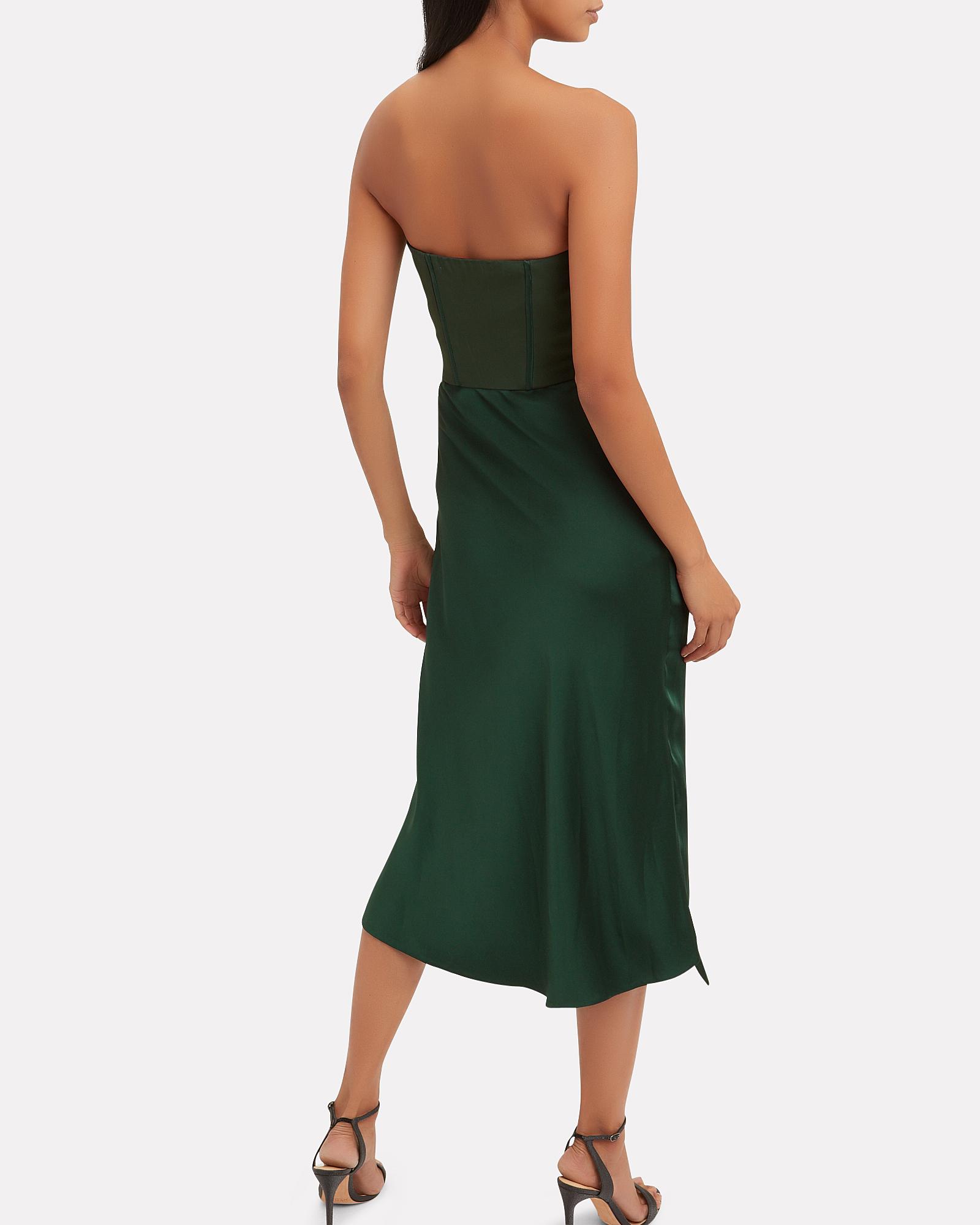 jonathan simkhai strapless bustier midi dress