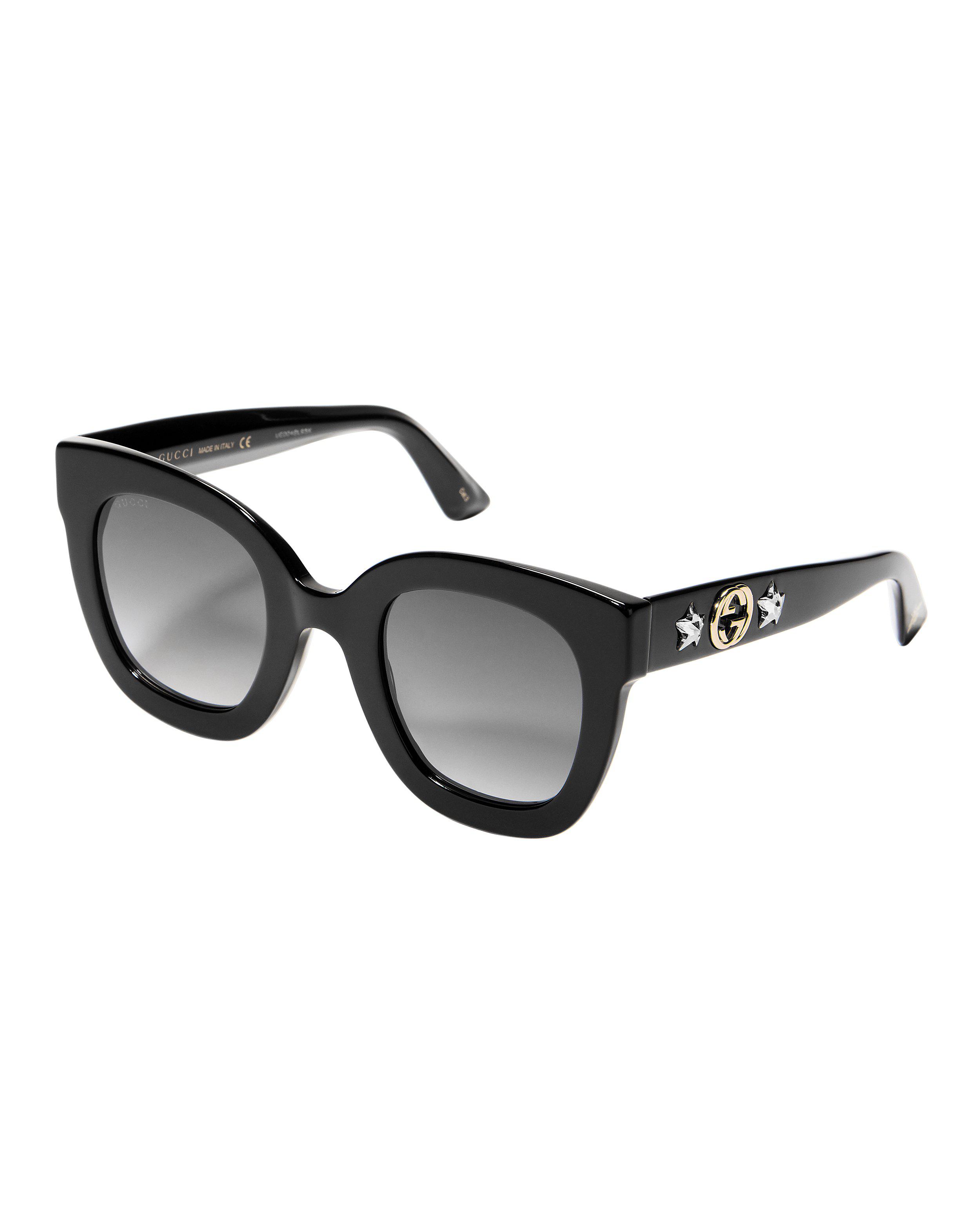 gucci black star sunglasses