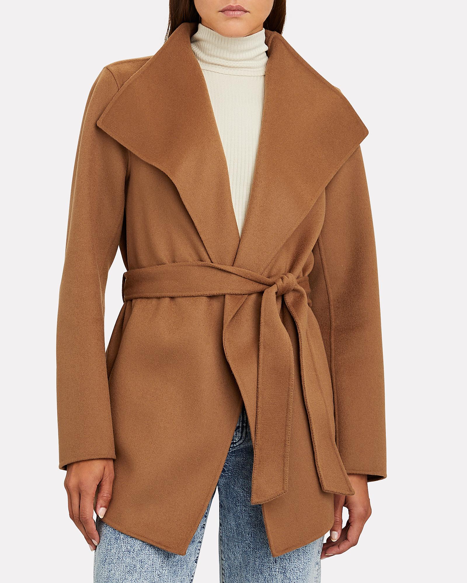 mackage wool wrap coat