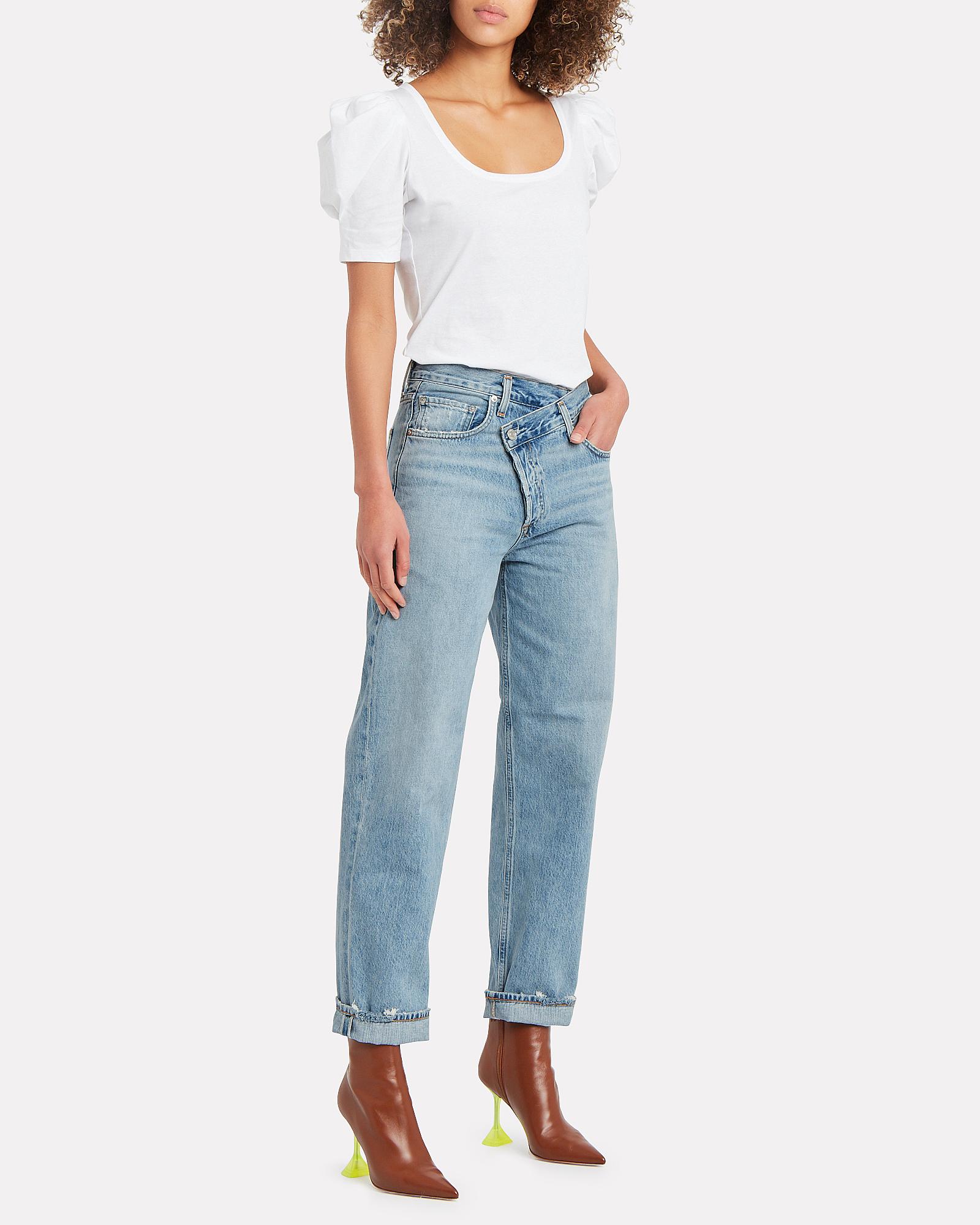 Agolde Denim Criss Cross Upsized Jeans in Blue Lyst