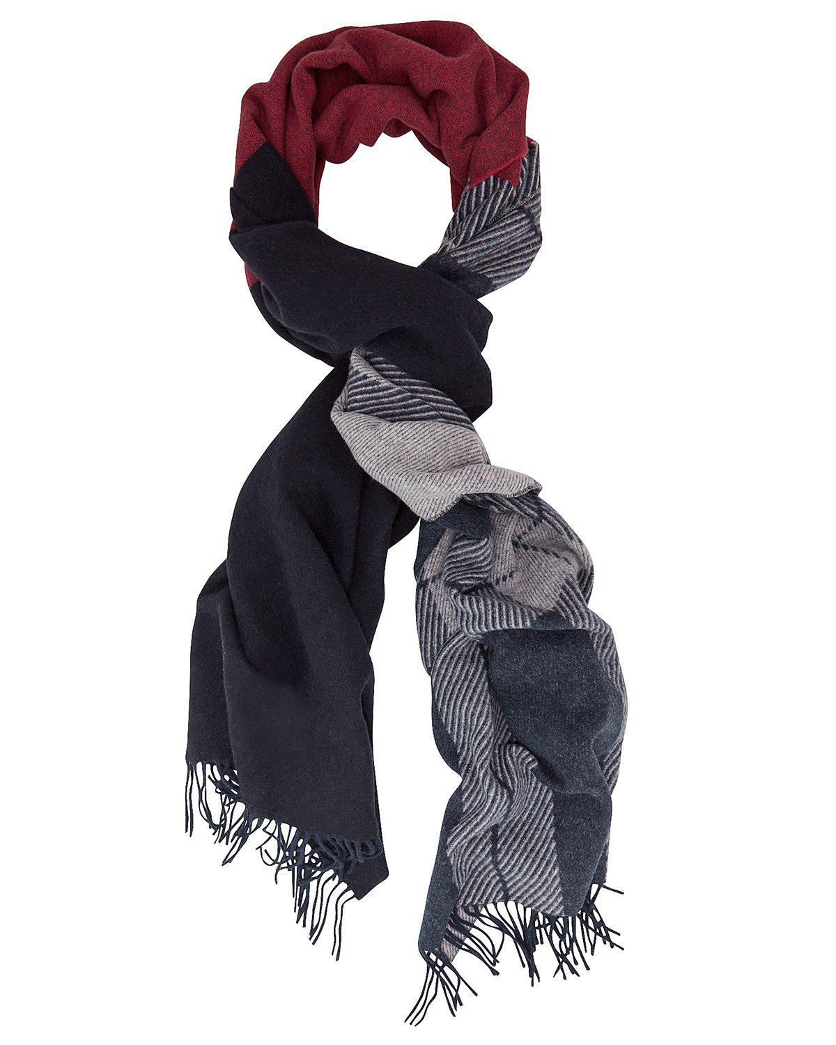 rag & bone mixed check scarf