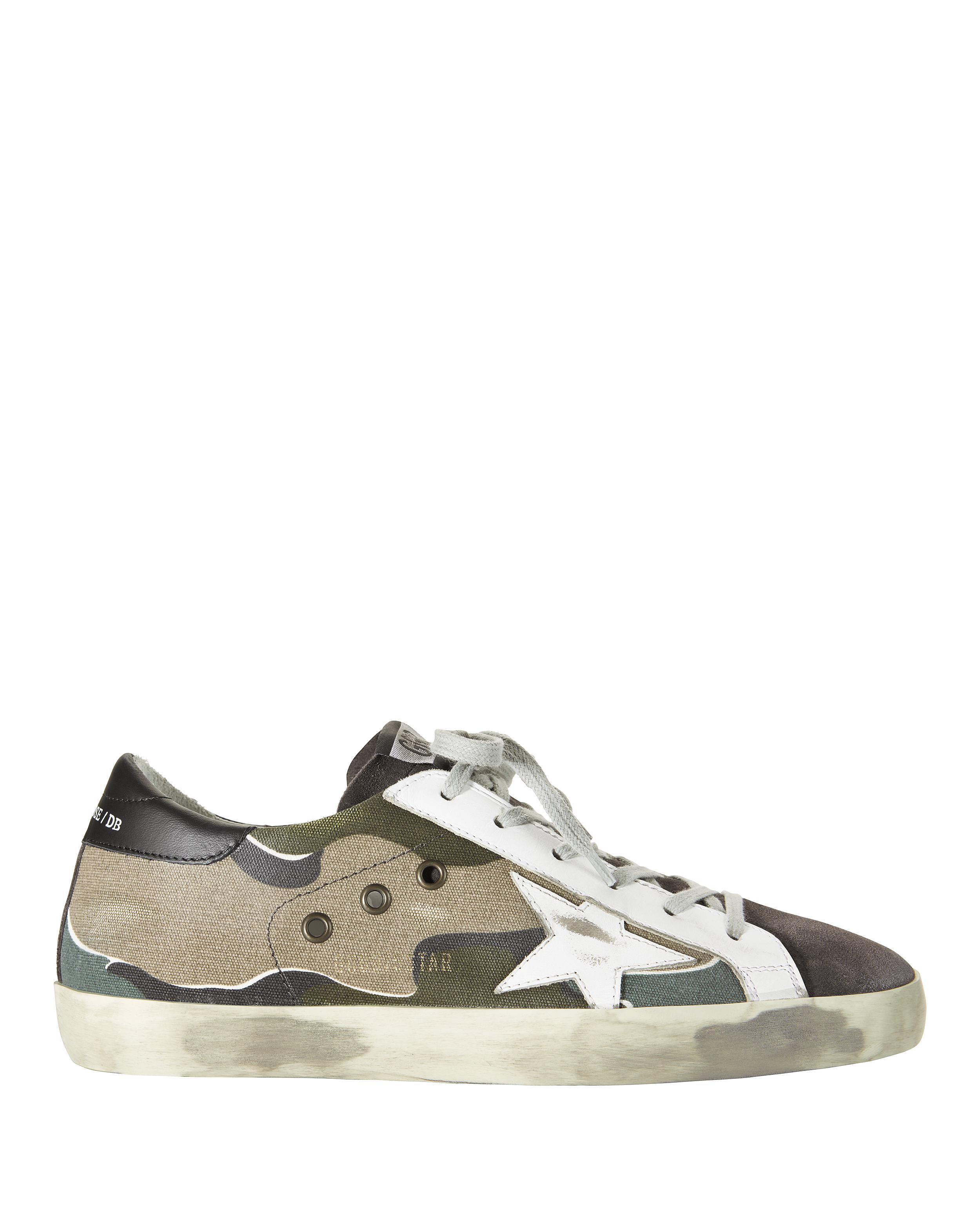 Golden Goose Superstar Camo Canvas Sneakers | Lyst