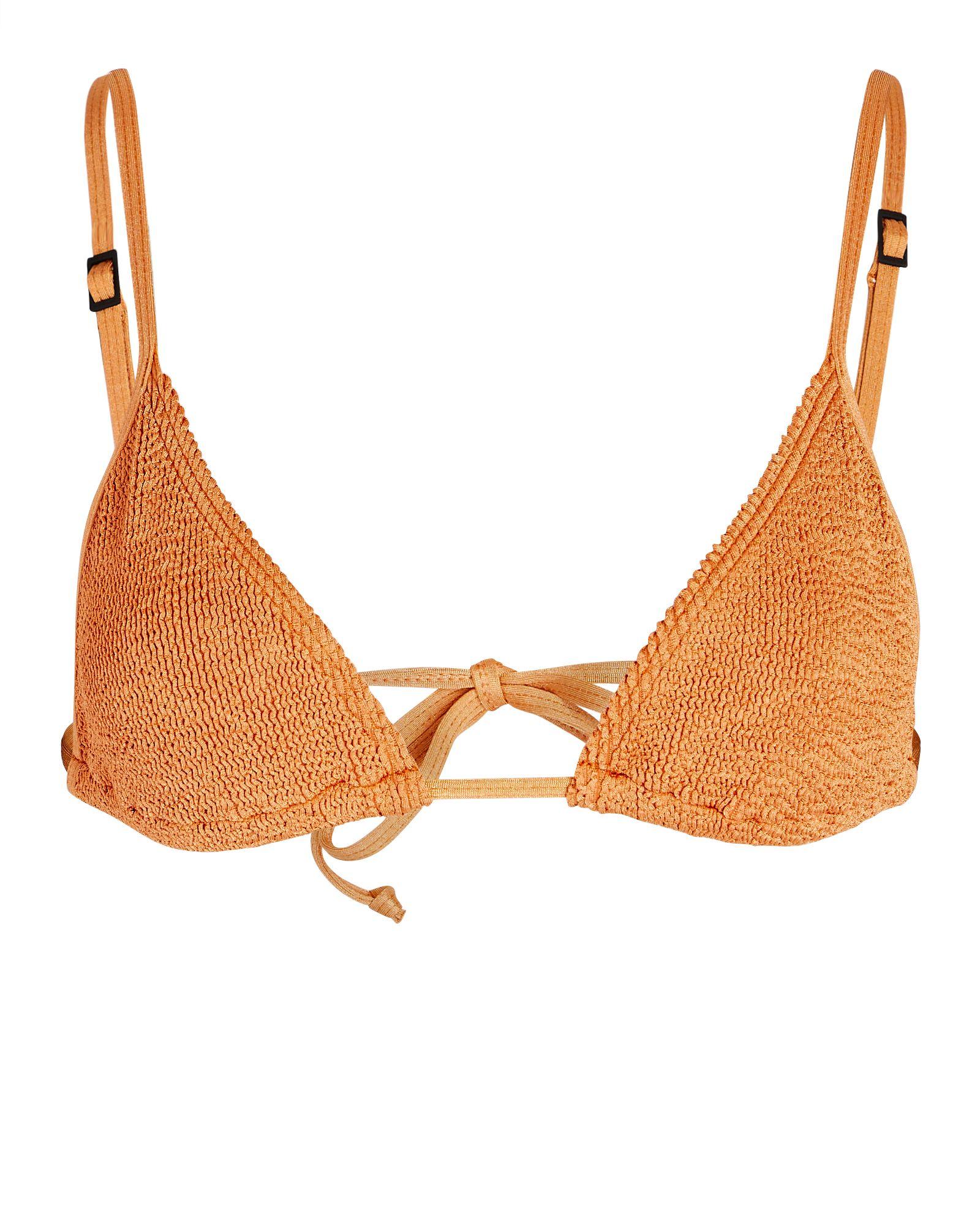 Bondeye Bond Eye Luana Triangle Bikini Top in Orange | Lyst