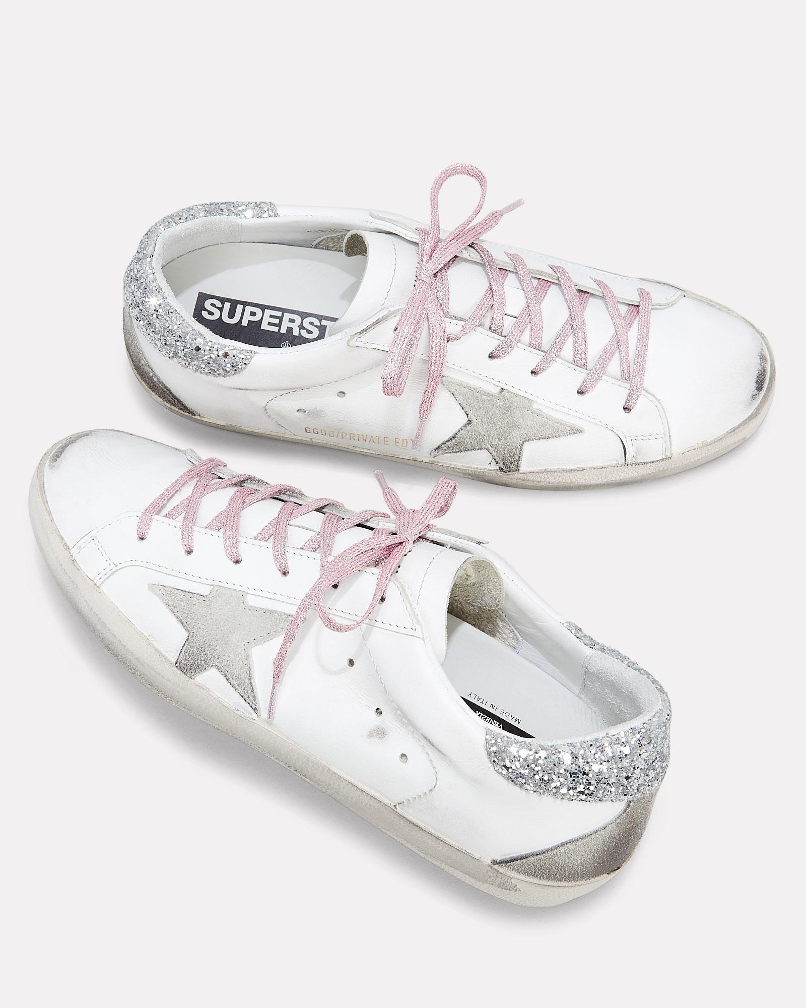 golden goose sneakers pink laces