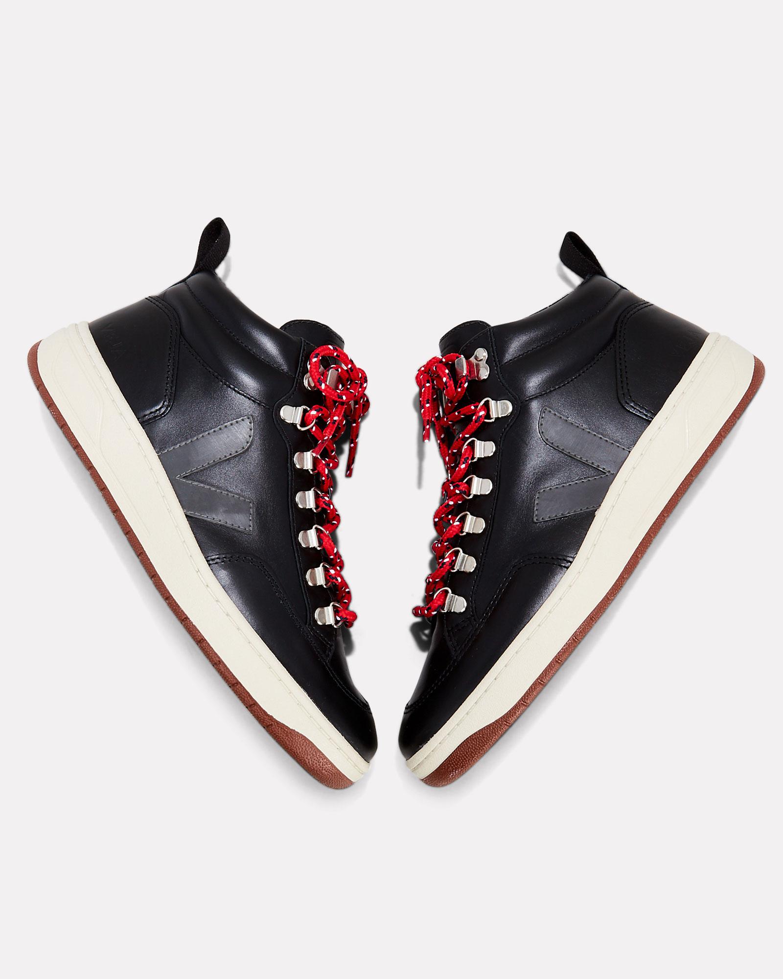 Veja Roraima Bastille Leather Black Sneakers | Lyst