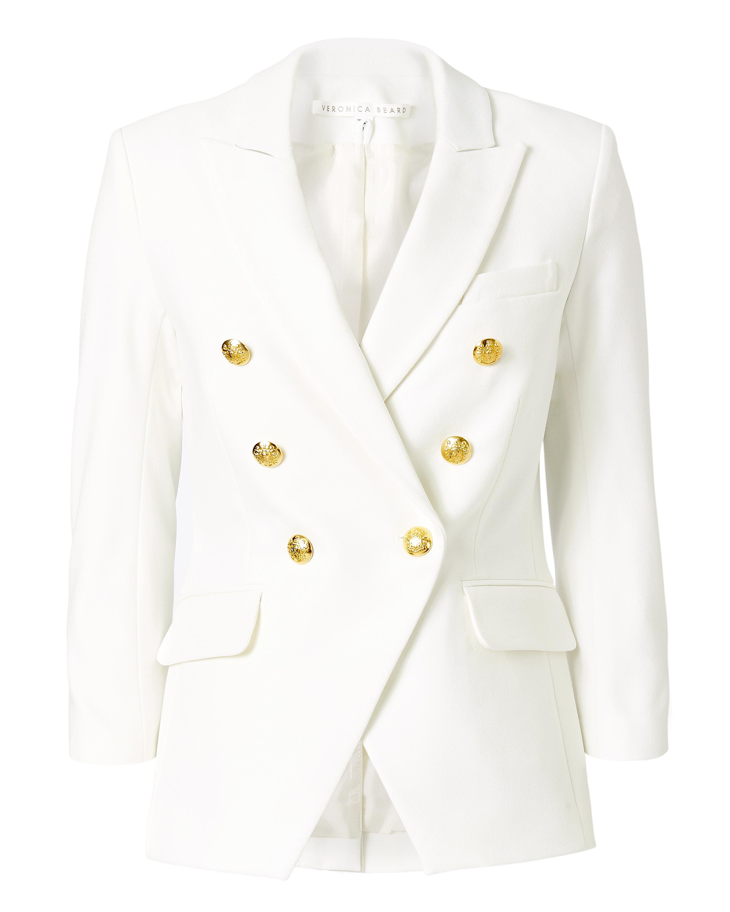veronica beard white blazer