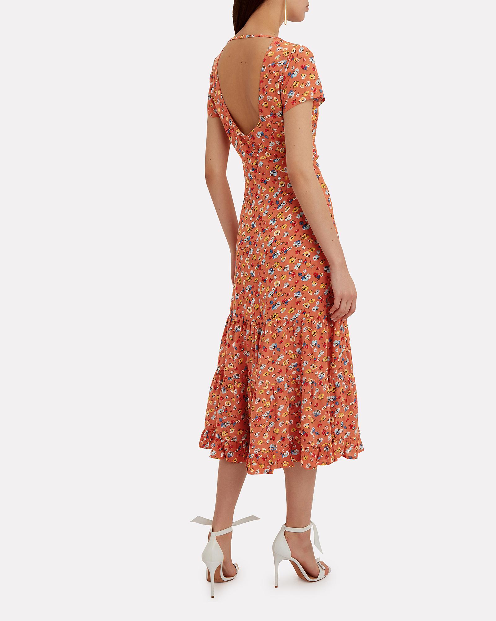 agnes fleur midi dress