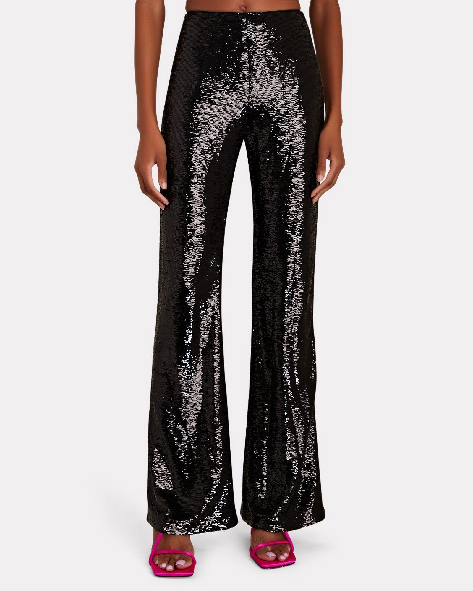 IRO Charlin Sequined Wide-leg Pants in Black | Lyst