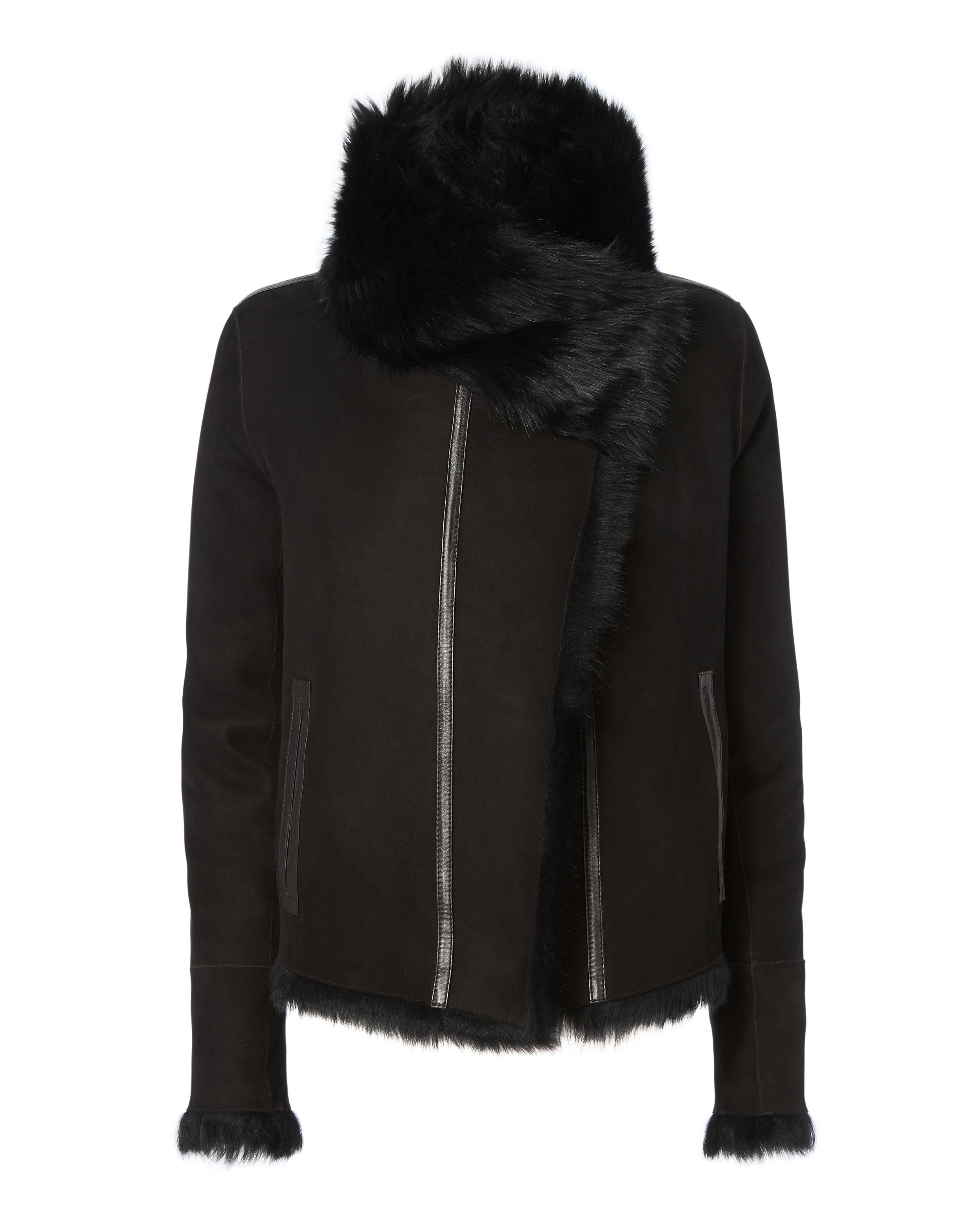 yves salomon reversible shearling coat