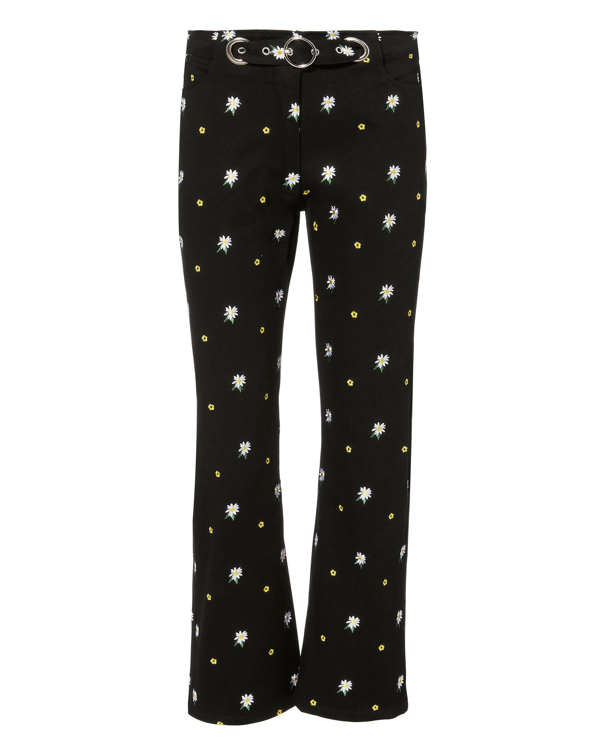 Miaou Tommy Embroidered Jeans in Black | Lyst
