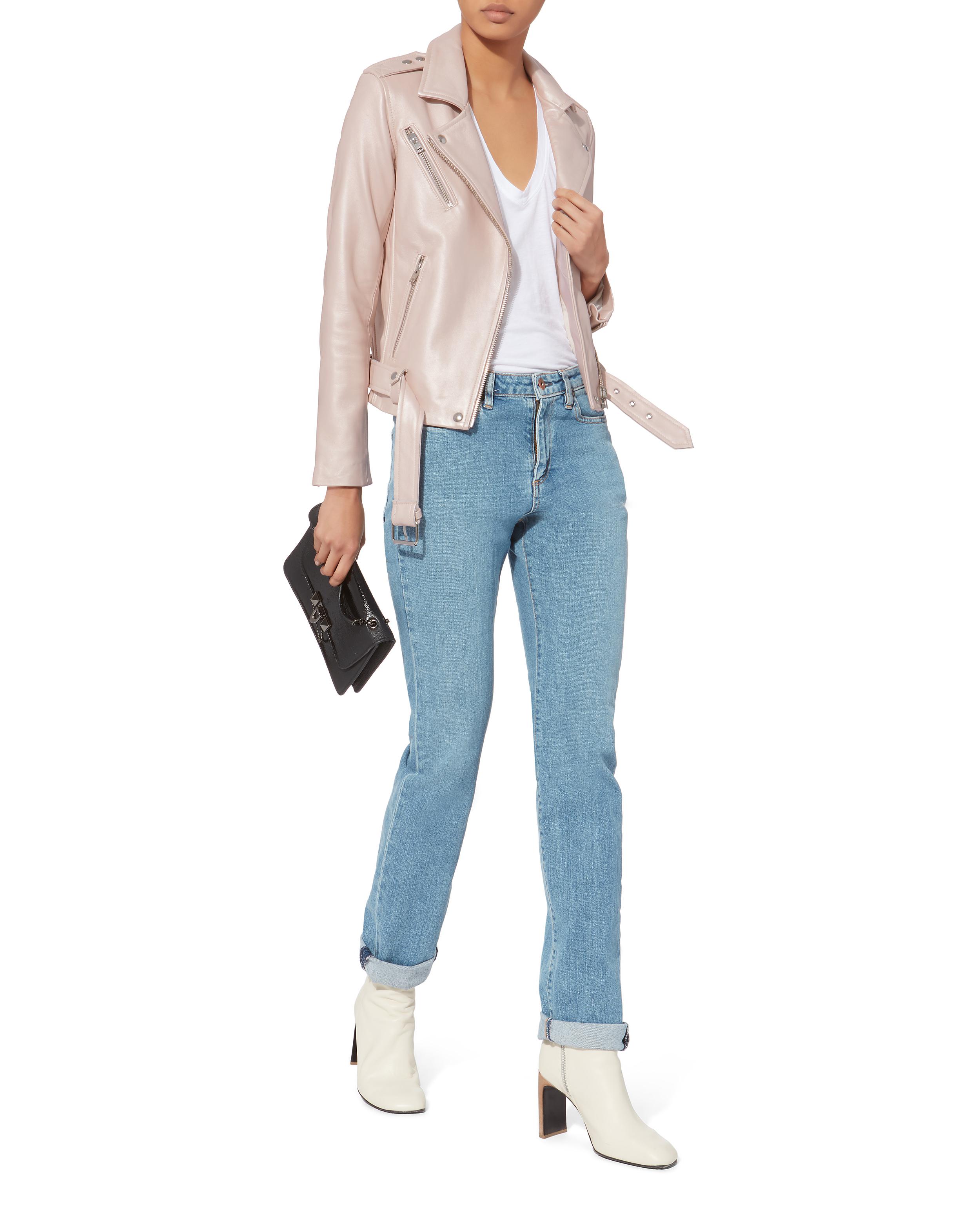 iro pink leather jacket