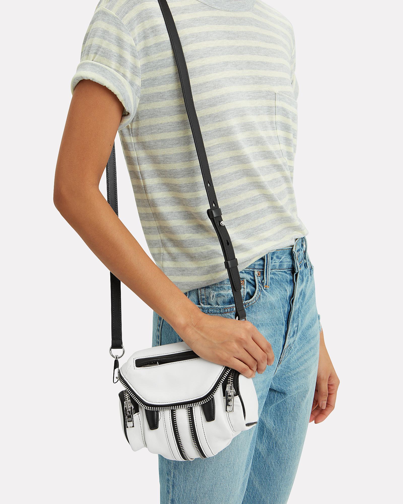 White Thick Strap Cross Body Bag Literacy Basics