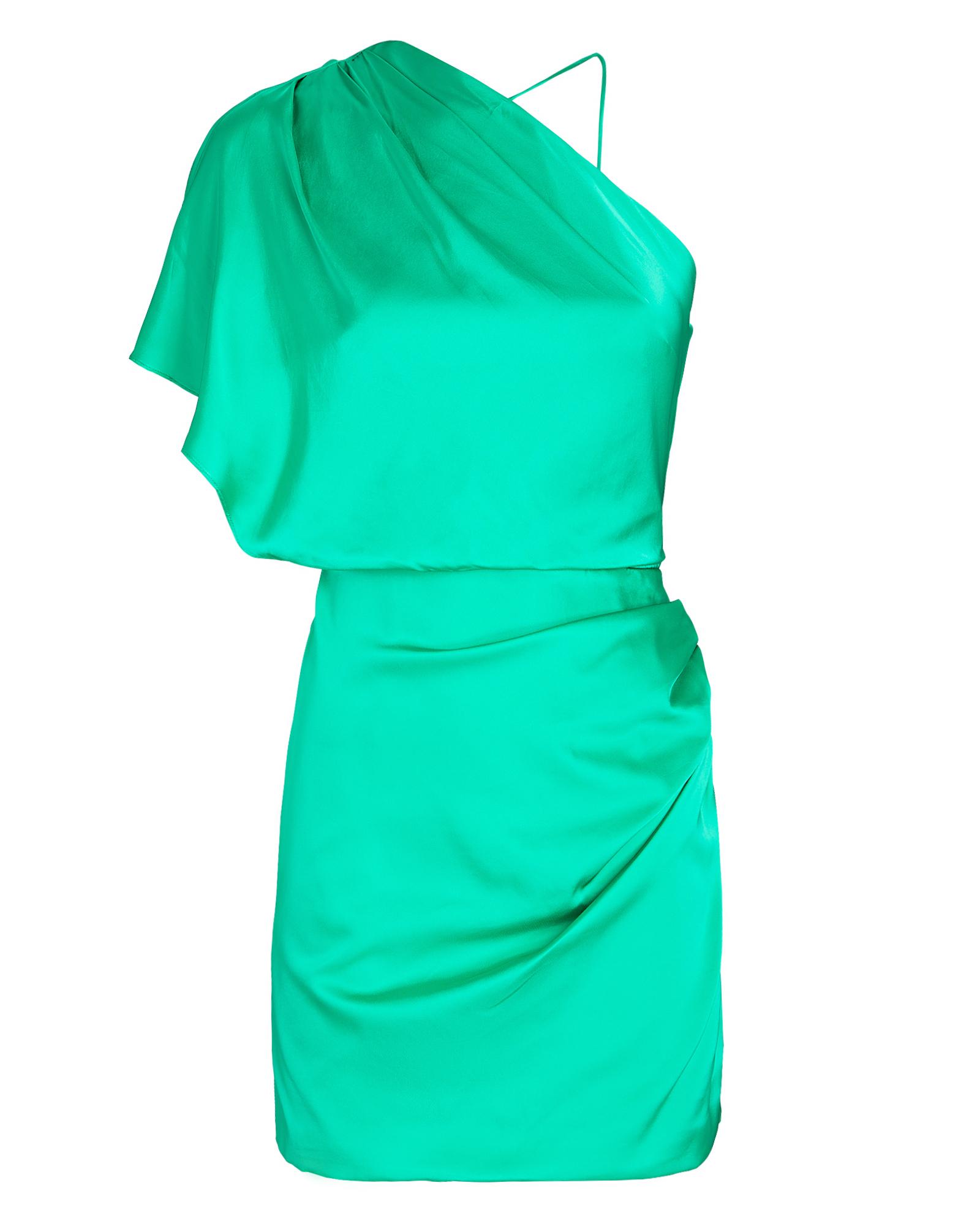 Manning Cartell Miami Heat One-shoulder Mini Dress in Green