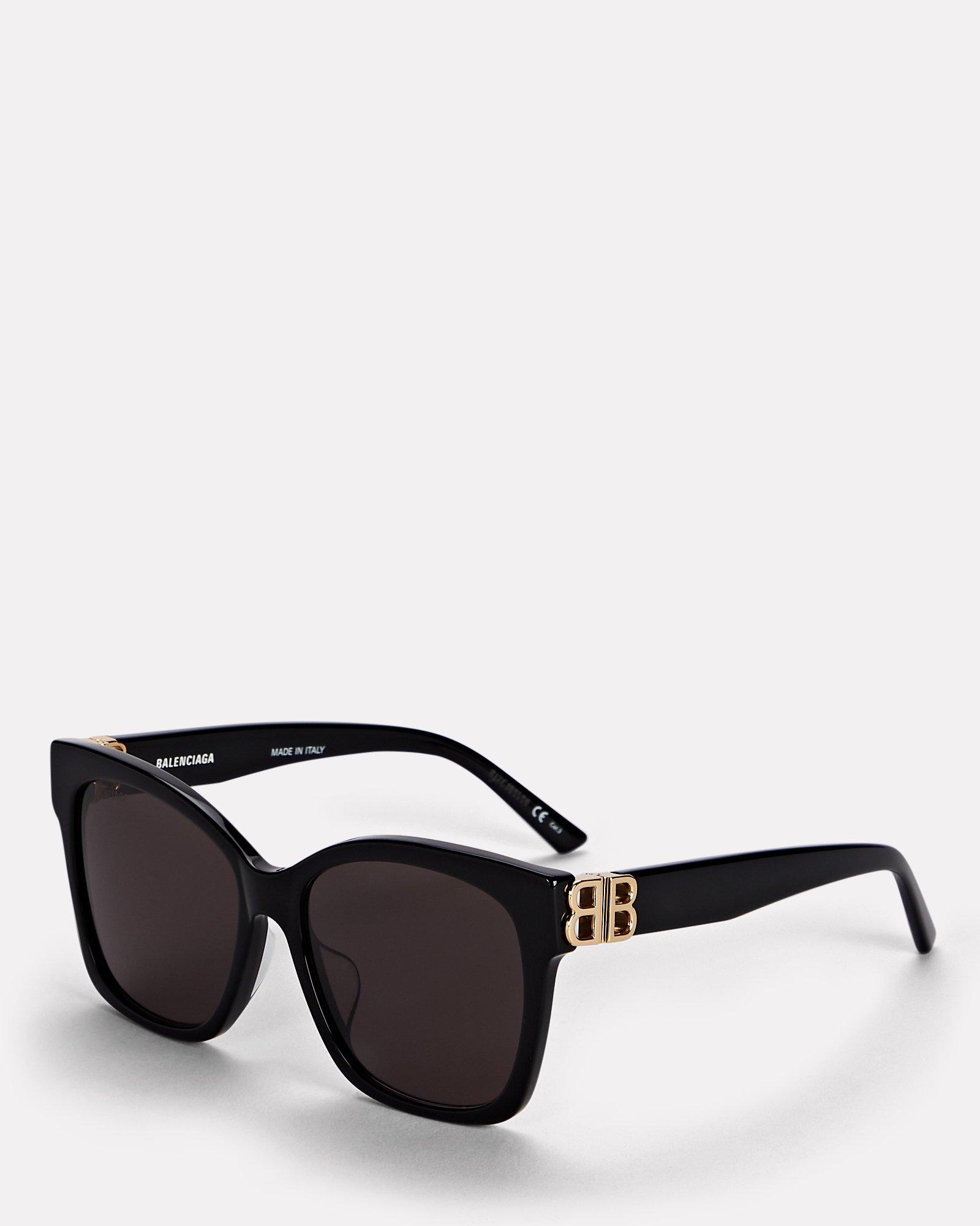 Balenciaga Vintage Square Sunglasses in Black | Lyst