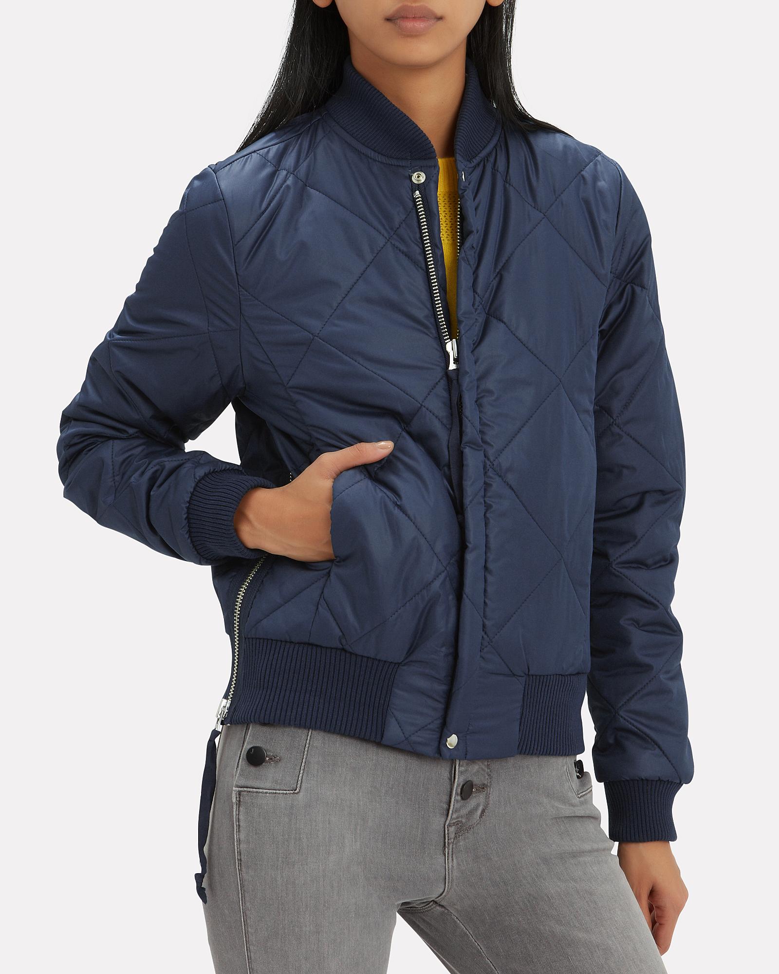 NSF Synthetic Neil Quilted Bomber Jacket in Navy (Blue) - Lyst