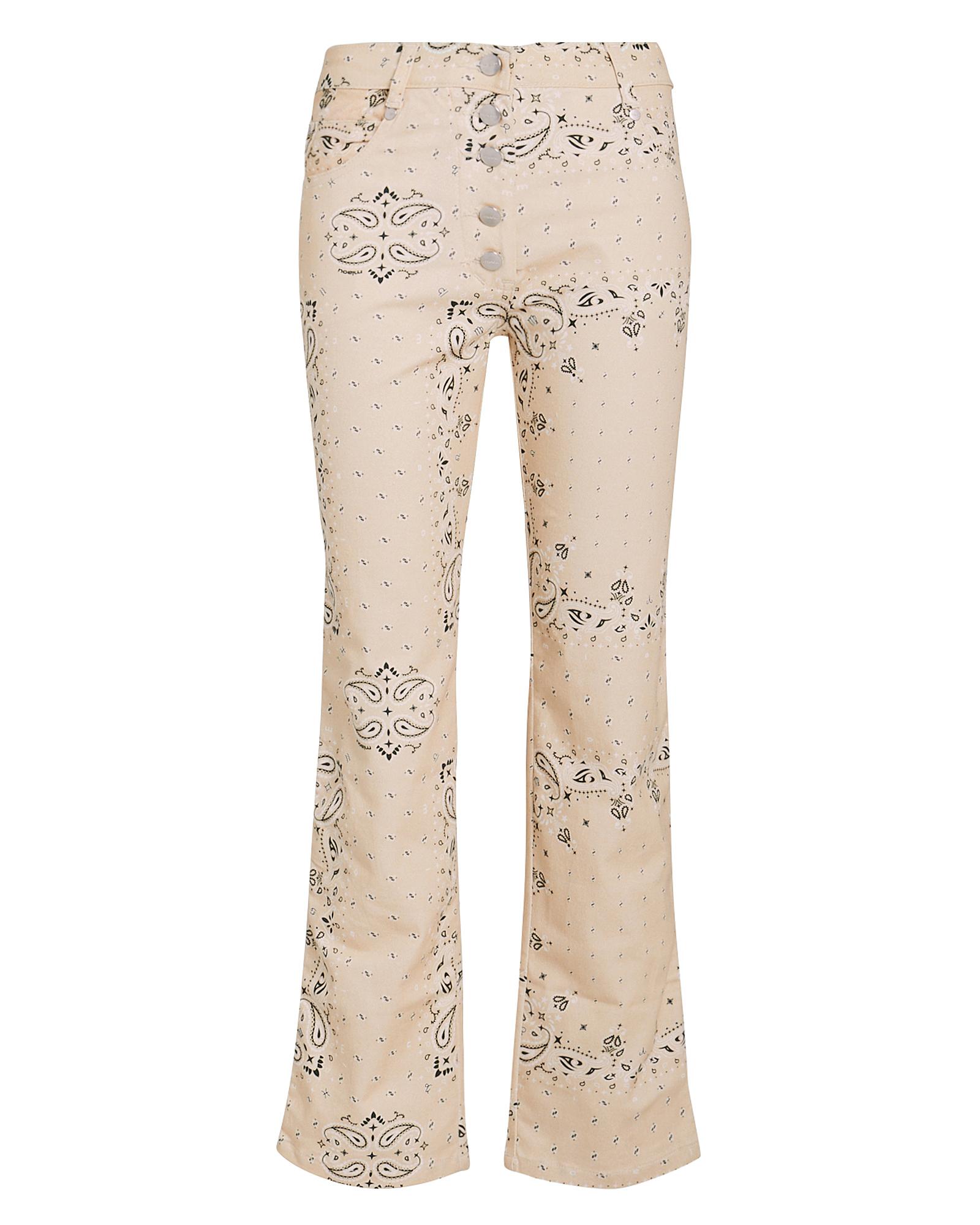 bandana print jeans