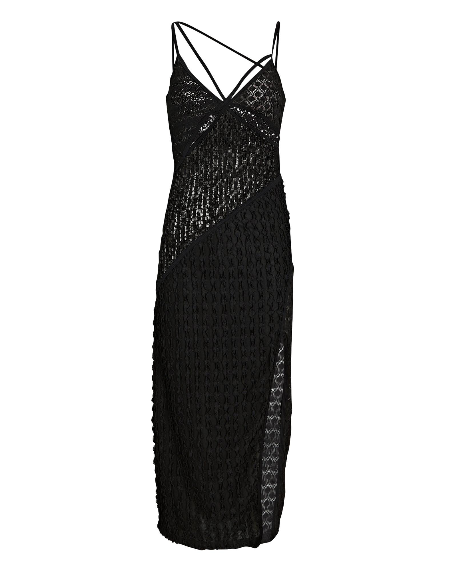 For Love & Lemons Tracy Cutout Knit Midi Dress in Black Lyst