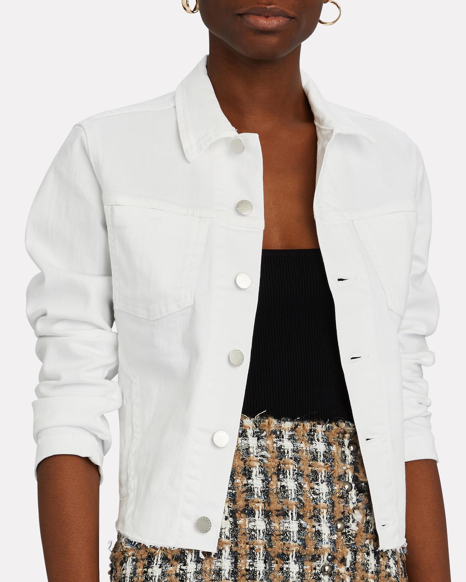 L'Agence Janelle Cropped Denim Jacket 