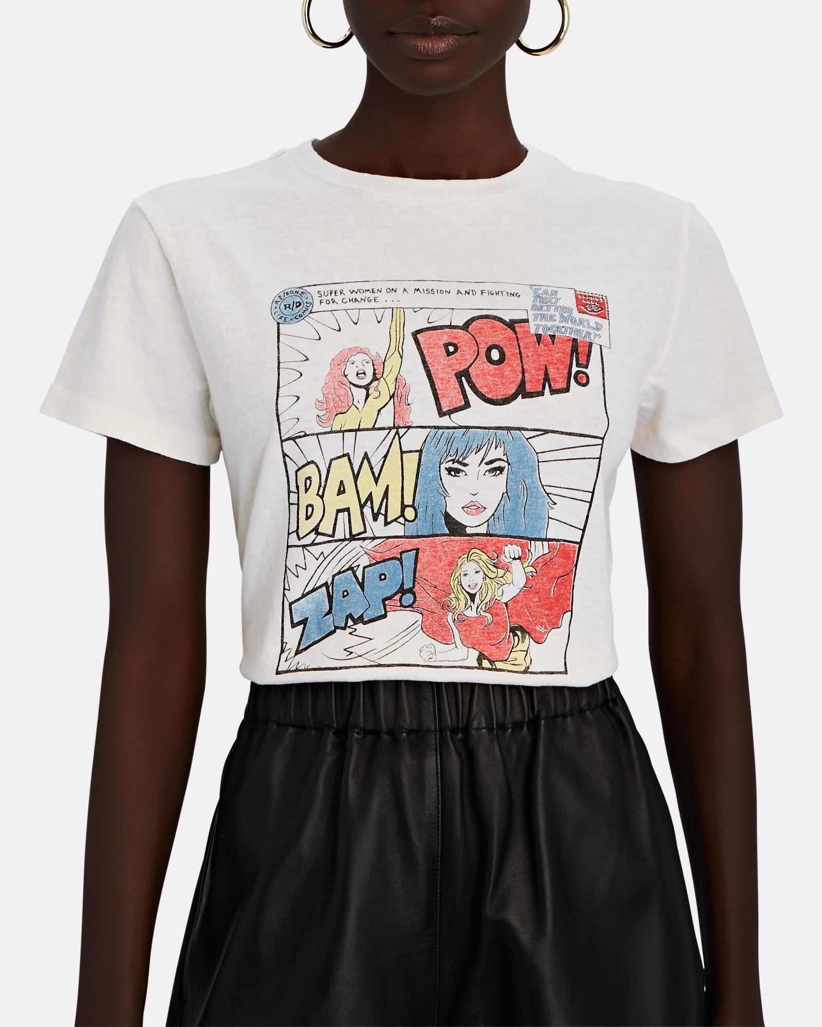 RE/DONE Superwoman Classic T-shirt in White | Lyst