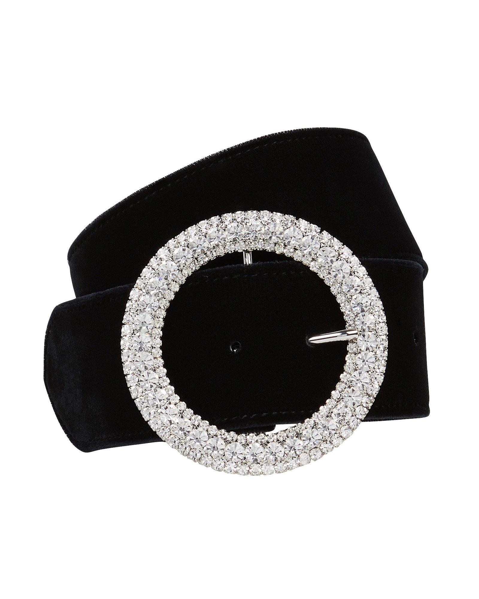 Crystal top belt buckle