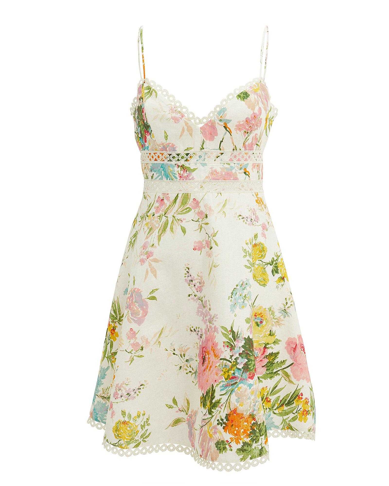 Zimmermann Heathers Garden Floral Dress in Green Lyst