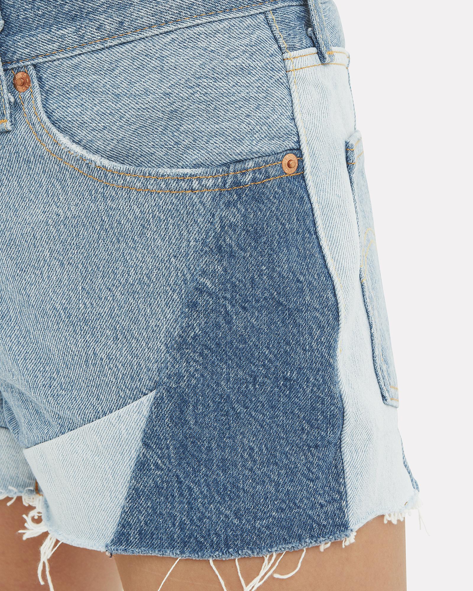 levi's patchwork denim skirt