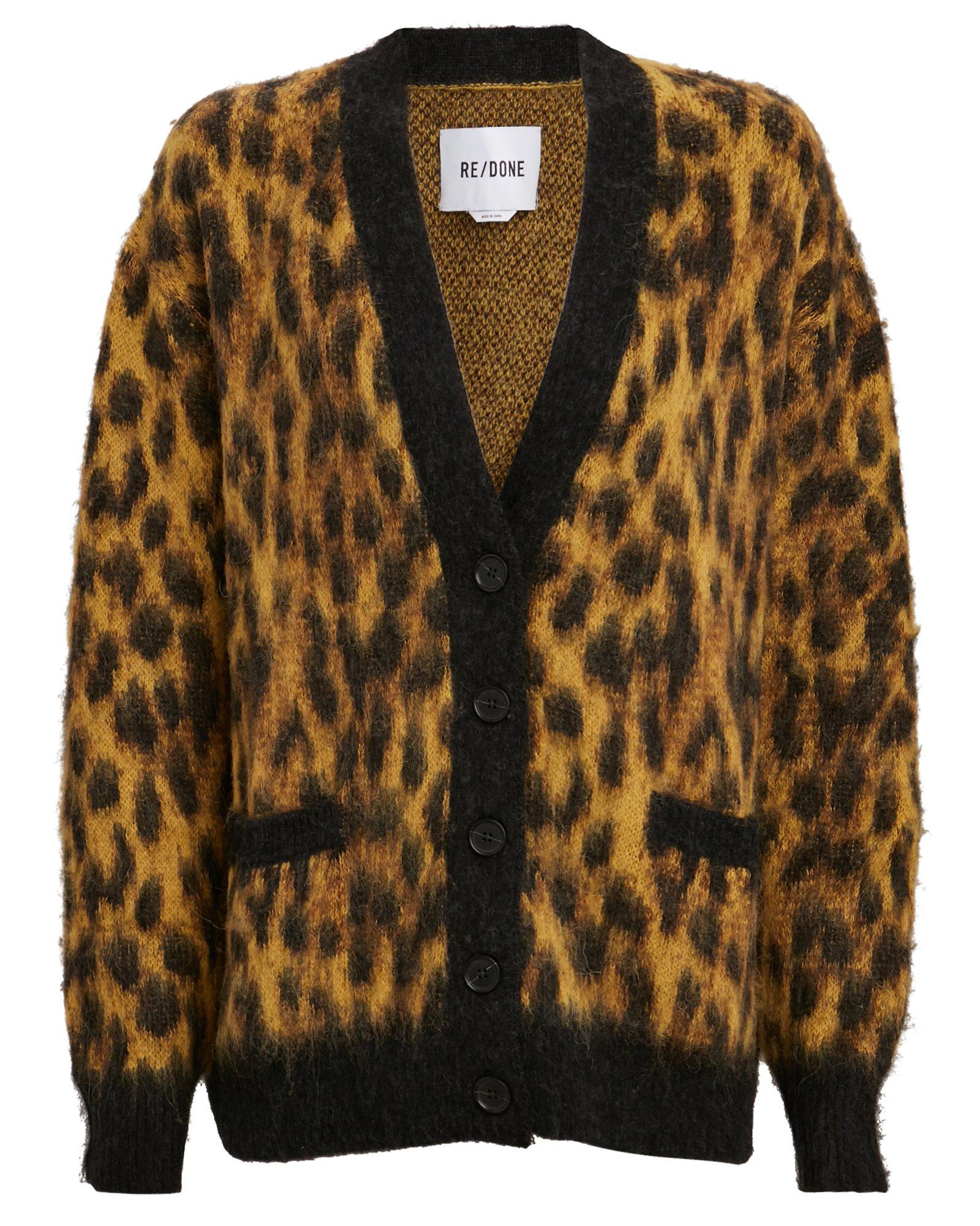 oversized leopard cardigan
