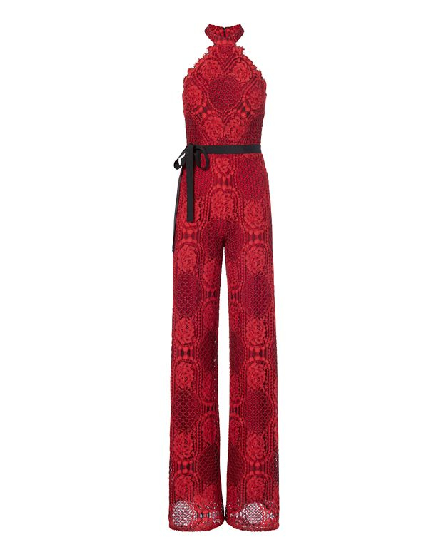 alexis red jumpsuit