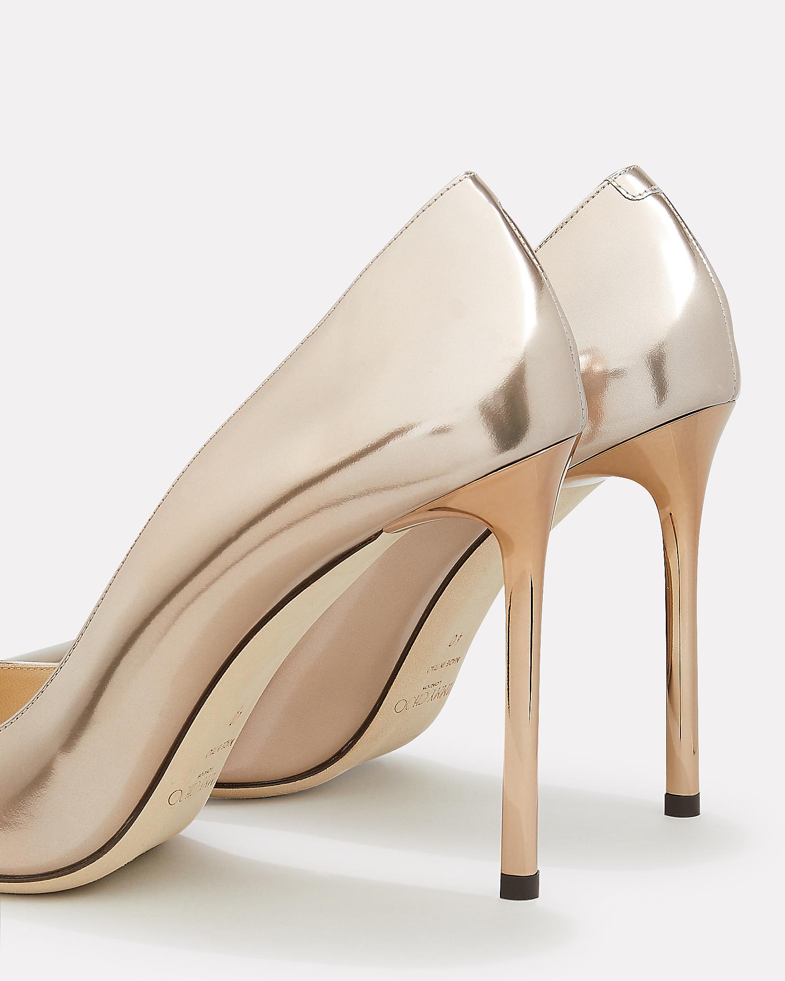 jimmy choo rose gold heels