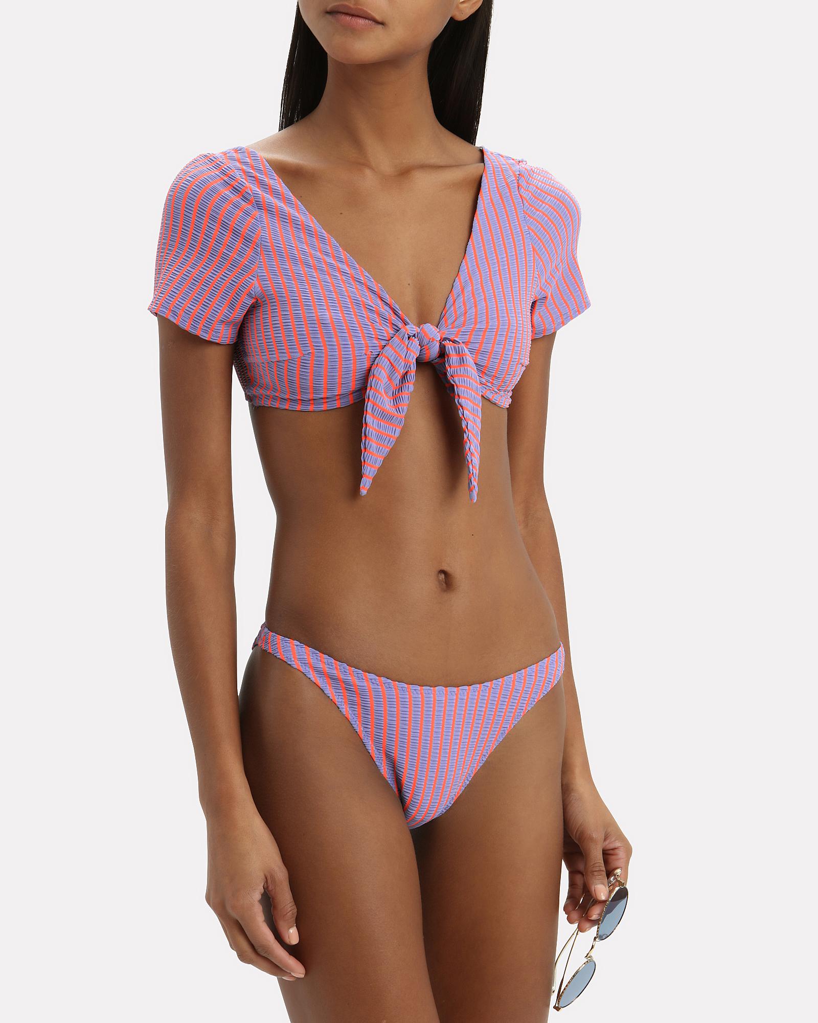 seersucker bikini top